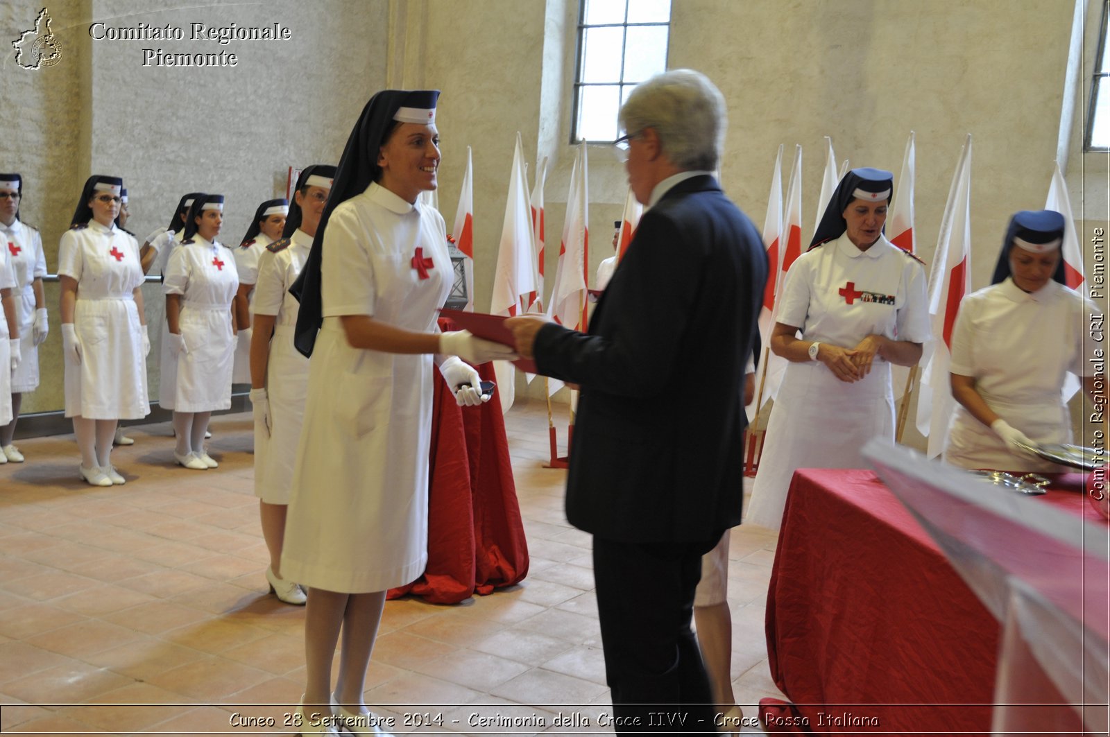 Cuneo 28 Settembre 2014 - Cerimonia della Croce IIVV - Croce Rossa Italiana- Comitato Regionale del Piemonte