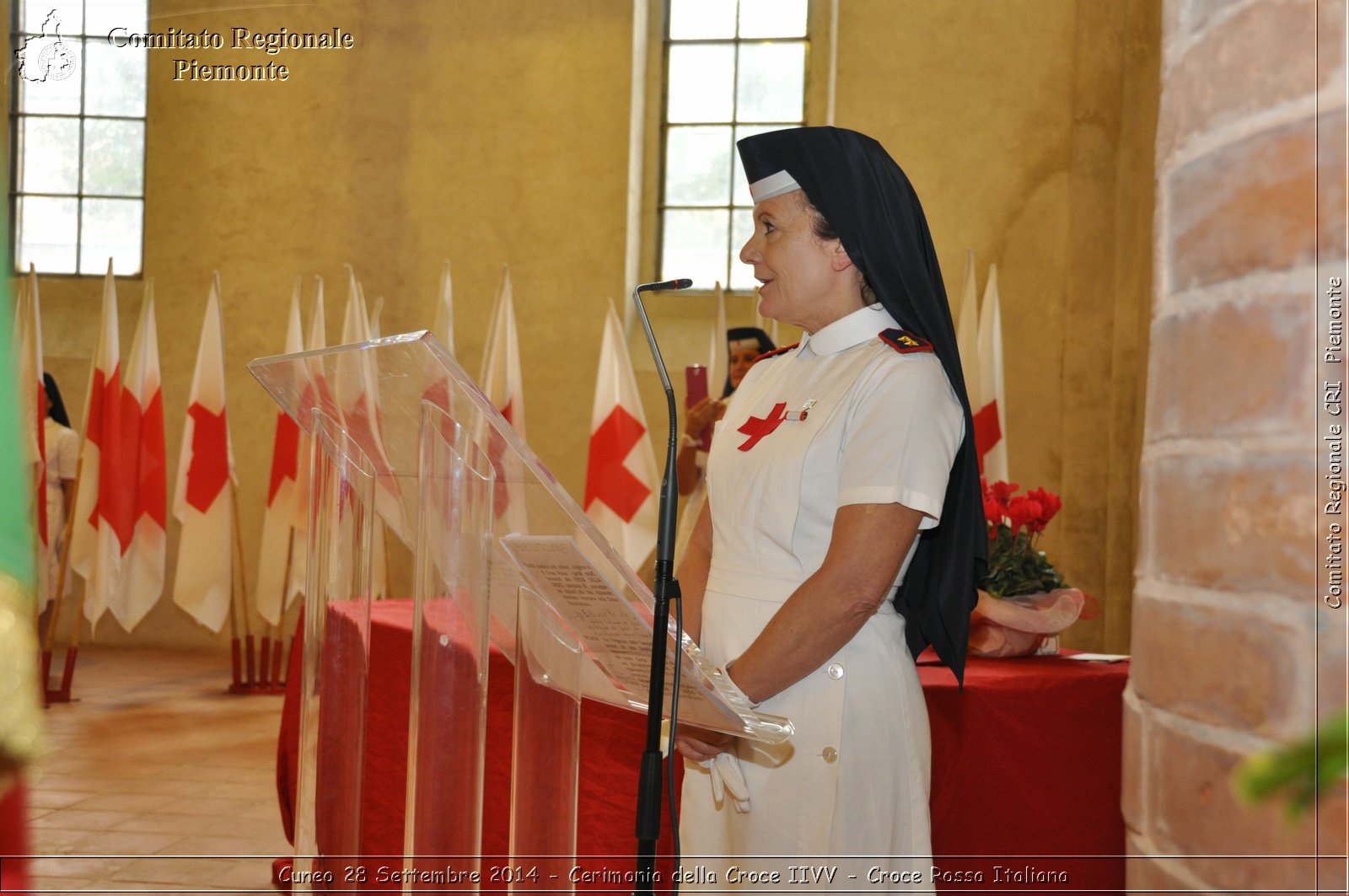 Cuneo 28 Settembre 2014 - Cerimonia della Croce IIVV - Croce Rossa Italiana- Comitato Regionale del Piemonte