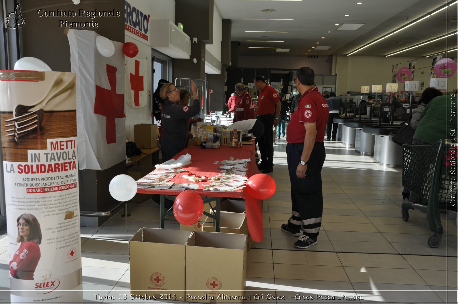 Torino 18 Ottobre 2014 - Raccolta Alimentari Cri Selex - Croce Rossa Italiana- Comitato Regionale del Piemonte