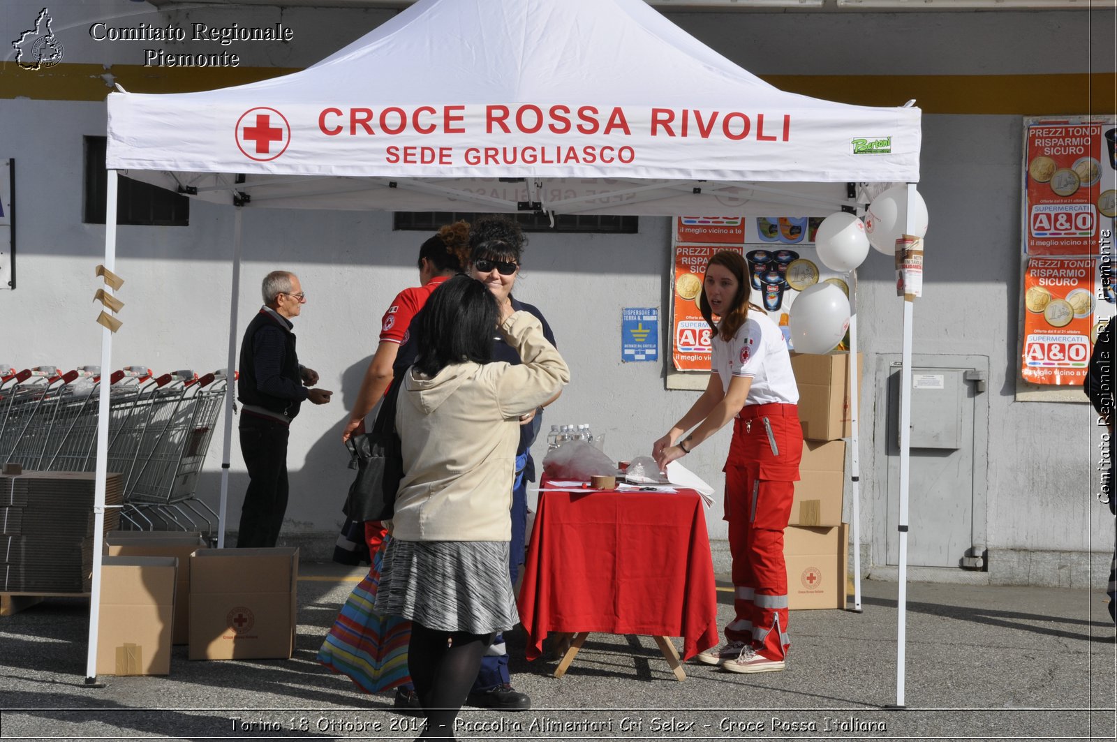 Torino 18 Ottobre 2014 - Raccolta Alimentari Cri Selex - Croce Rossa Italiana- Comitato Regionale del Piemonte