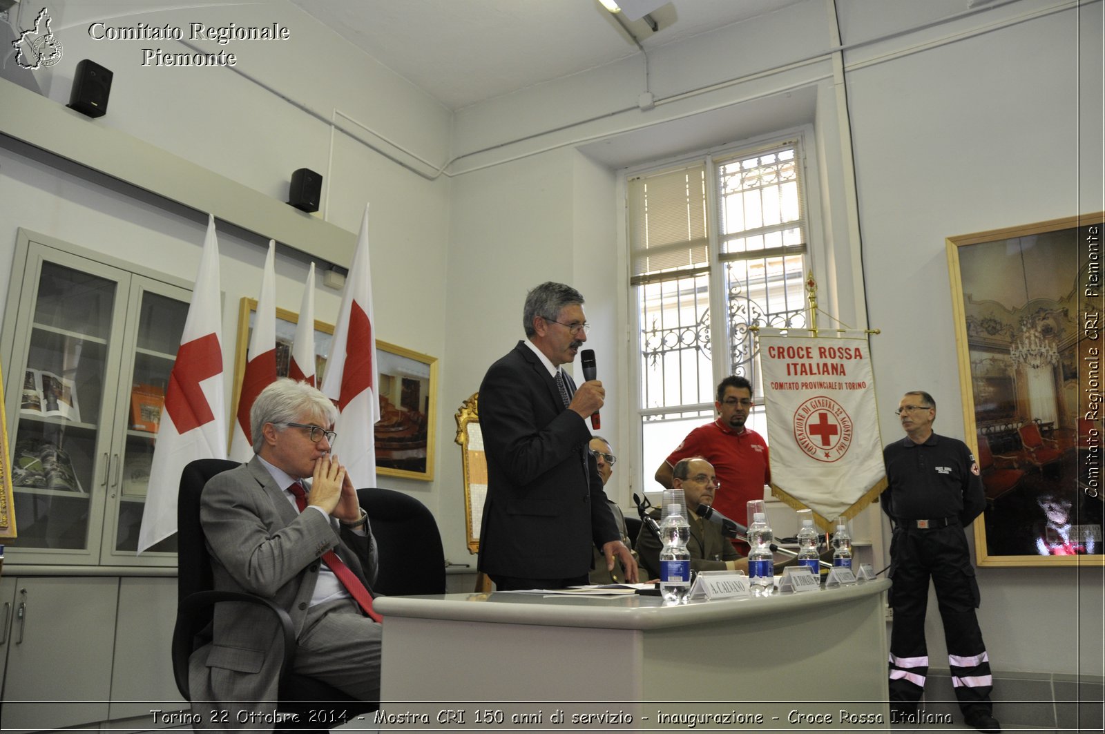 Torino 22 Ottobre 2014 - Mostra CRI 150 anni di servizio - inaugurazione - Croce Rossa Italiana- Comitato Regionale del Piemonte