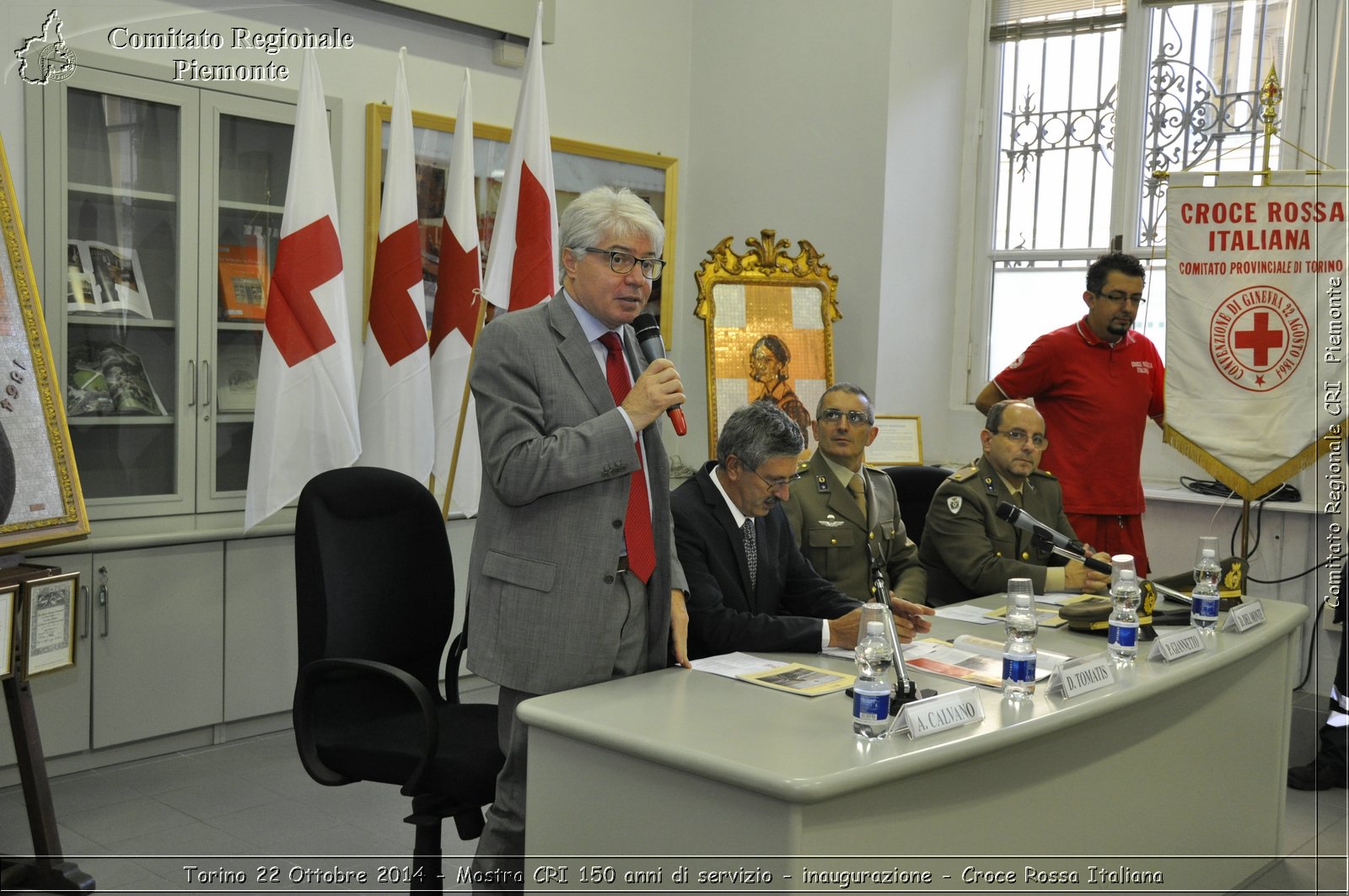 Torino 22 Ottobre 2014 - Mostra CRI 150 anni di servizio - inaugurazione - Croce Rossa Italiana- Comitato Regionale del Piemonte