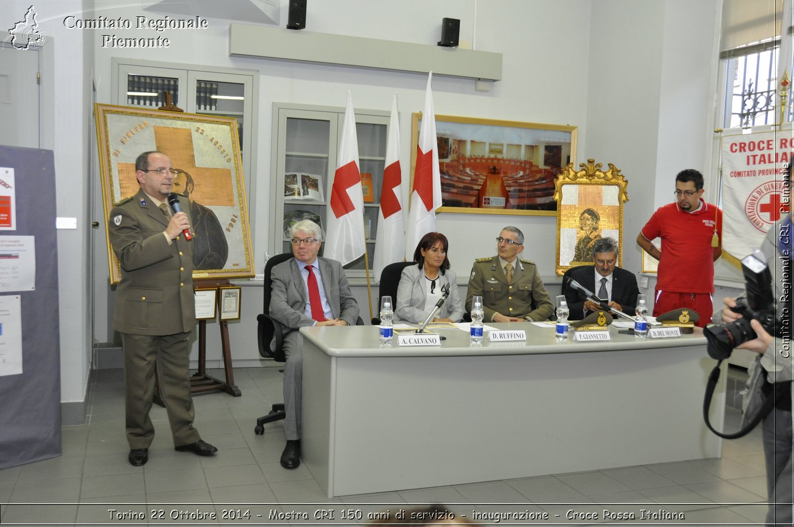 Torino 22 Ottobre 2014 - Mostra CRI 150 anni di servizio - inaugurazione - Croce Rossa Italiana- Comitato Regionale del Piemonte