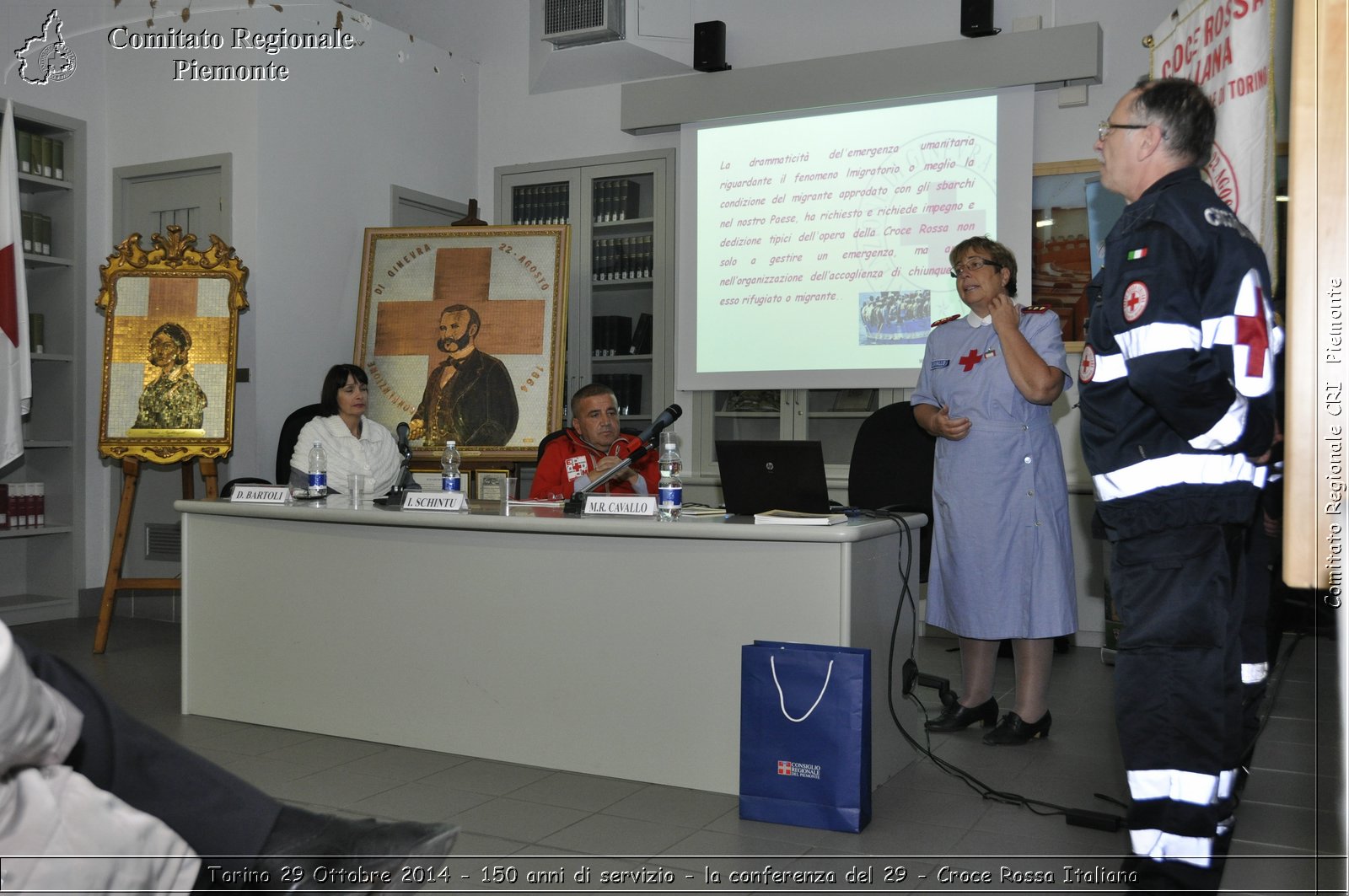 Torino 29 Ottobre 2014 - 150 anni di servizio - la conferenza del 29 - Croce Rossa Italiana- Comitato Regionale del Piemonte