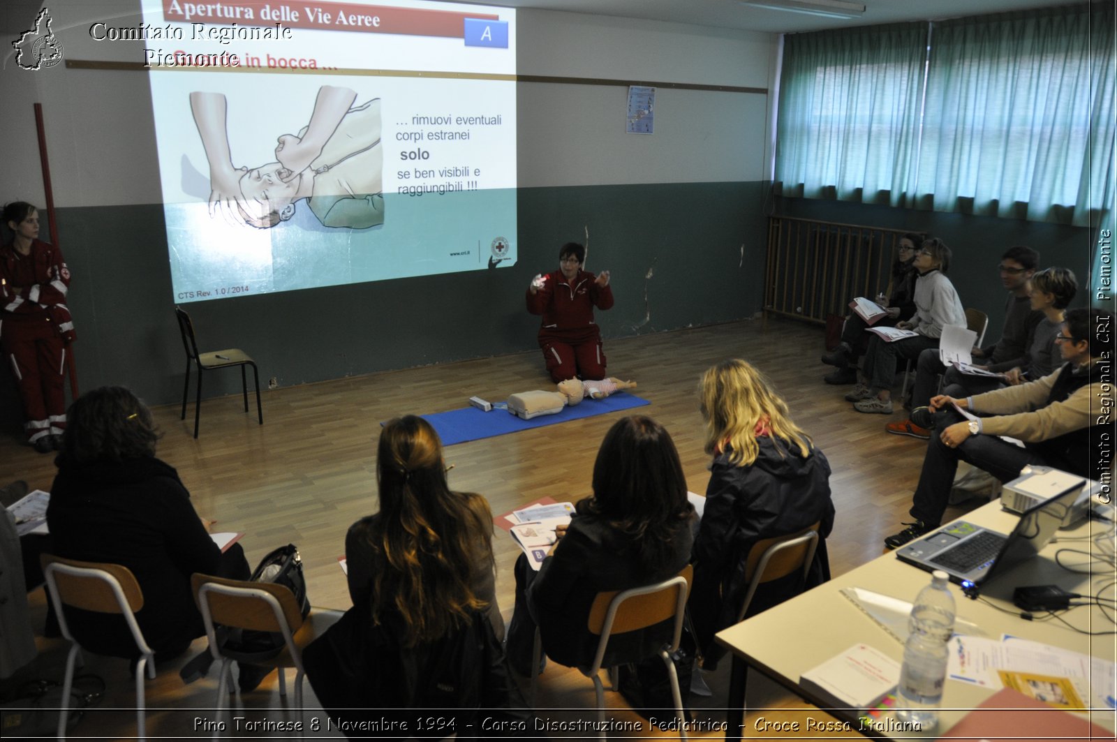 Pino Torinese 8 Novembre 2014 - Corso Disostruzione Pediatrica - Croce Rossa Italiana- Comitato Regionale del Piemonte