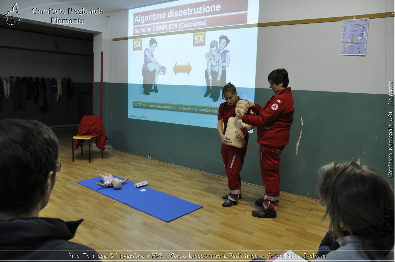 Pino Torinese 8 Novembre 2014 - Corso Disostruzione Pediatrica - Croce Rossa Italiana- Comitato Regionale del Piemonte