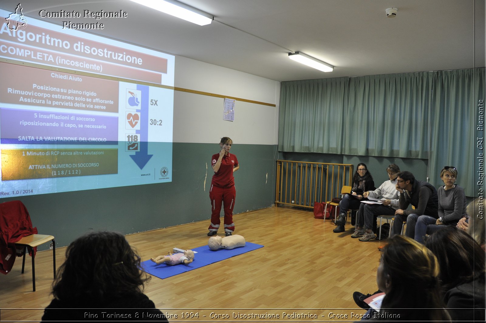 Pino Torinese 8 Novembre 2014 - Corso Disostruzione Pediatrica - Croce Rossa Italiana- Comitato Regionale del Piemonte