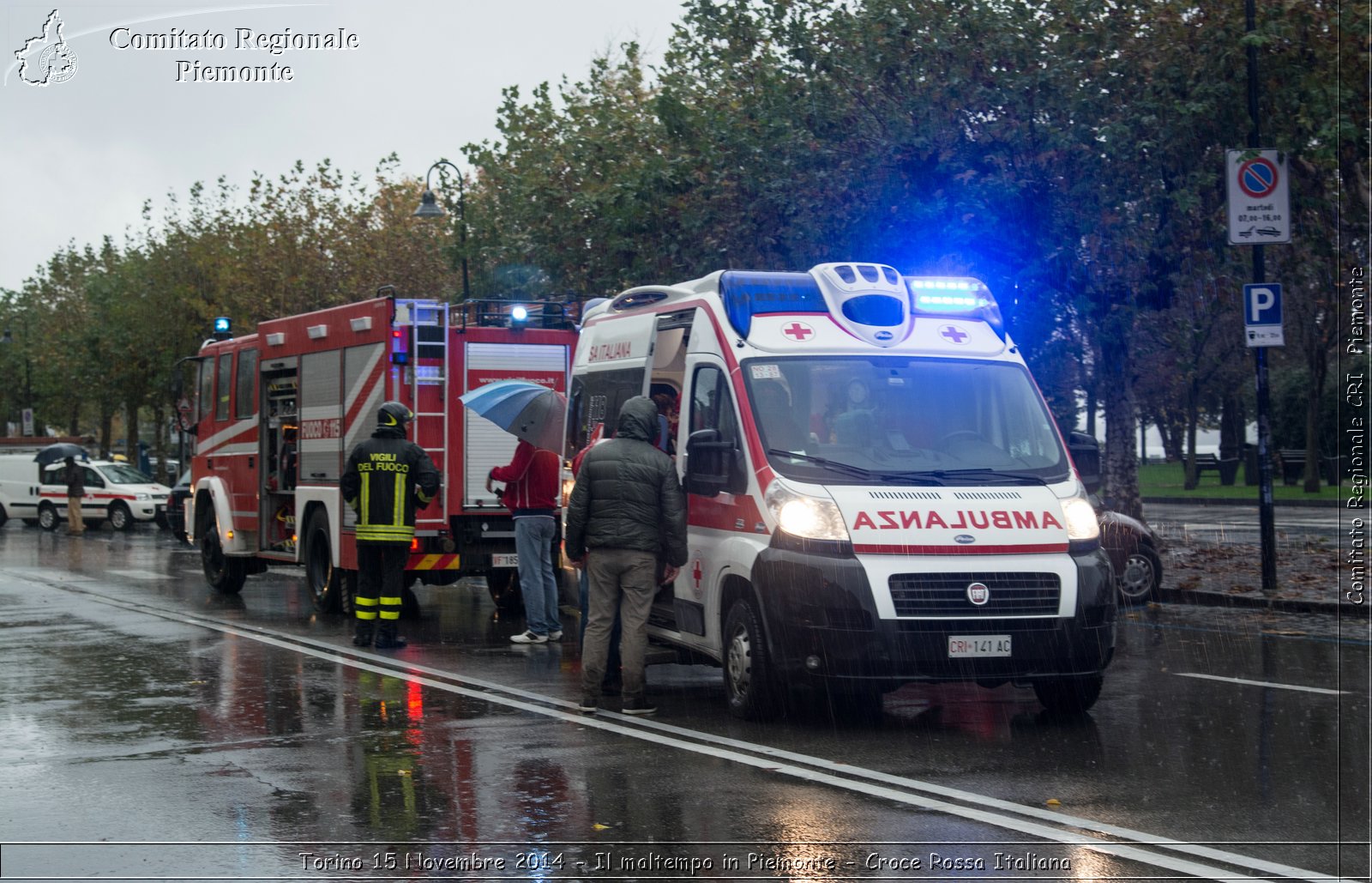 Torino 15 Novembre 2014 - Il maltempo in Piemonte - Croce Rossa Italiana- Comitato Regionale del Piemonte