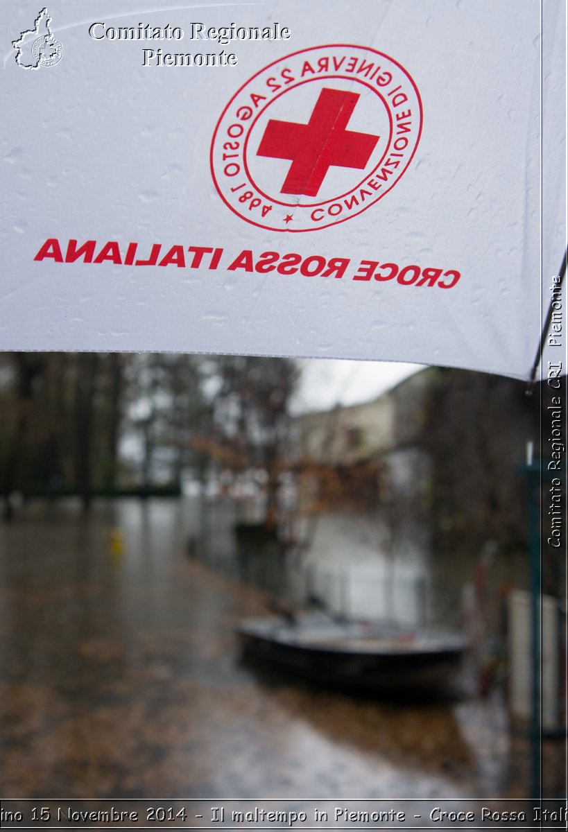 Torino 15 Novembre 2014 - Il maltempo in Piemonte - Croce Rossa Italiana- Comitato Regionale del Piemonte