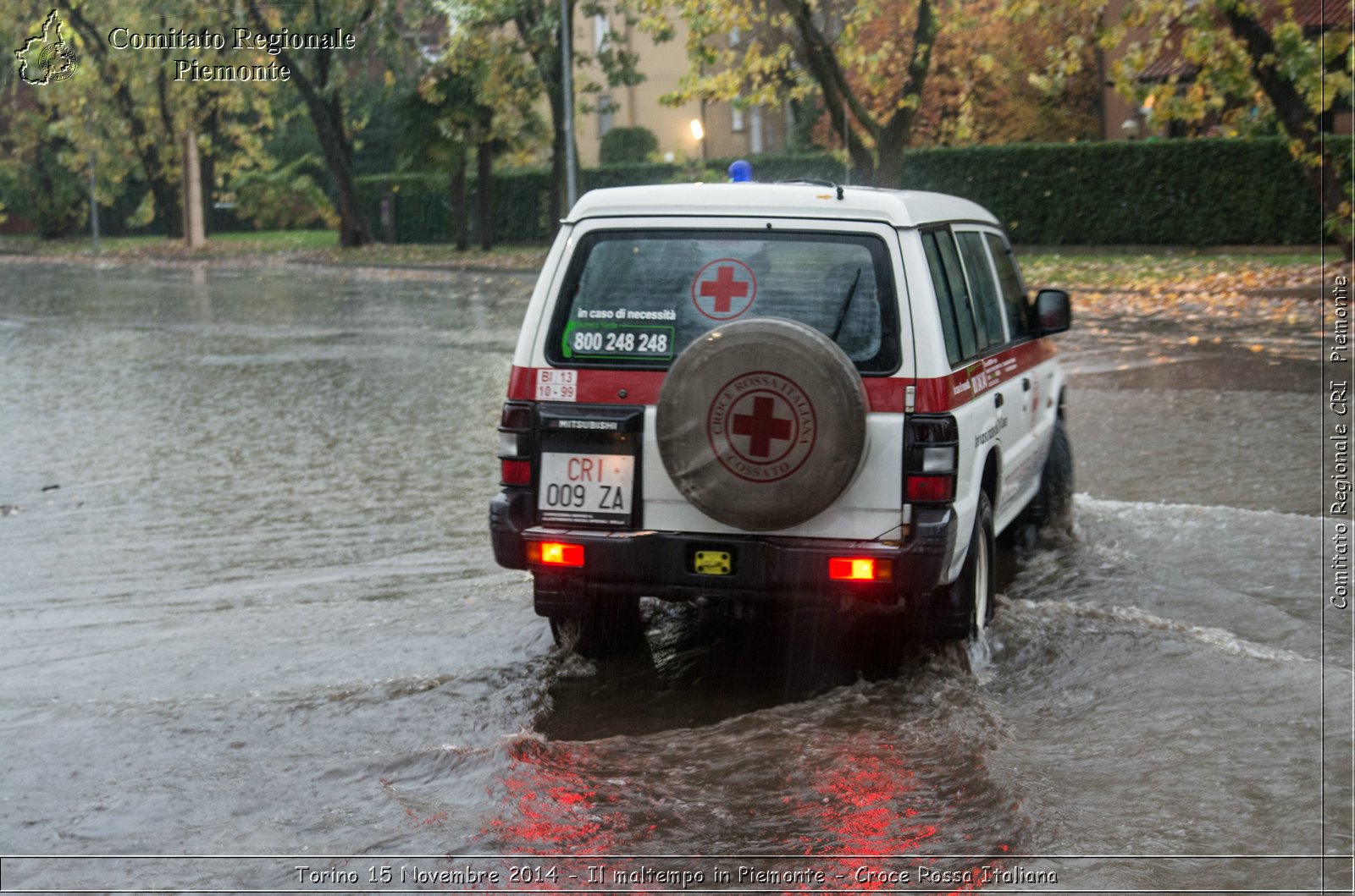 Torino 15 Novembre 2014 - Il maltempo in Piemonte - Croce Rossa Italiana- Comitato Regionale del Piemonte