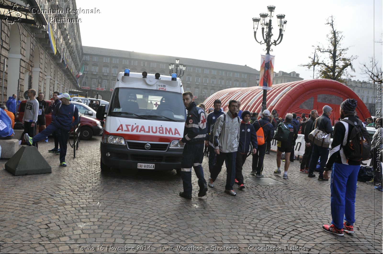 Torino 16 Novembre 2014 - Turin Marathon e Stratorino - Croce Rossa Italiana- Comitato Regionale del Piemonte