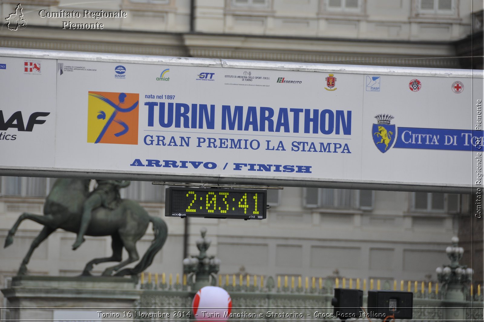 Torino 16 Novembre 2014 - Turin Marathon e Stratorino - Croce Rossa Italiana- Comitato Regionale del Piemonte