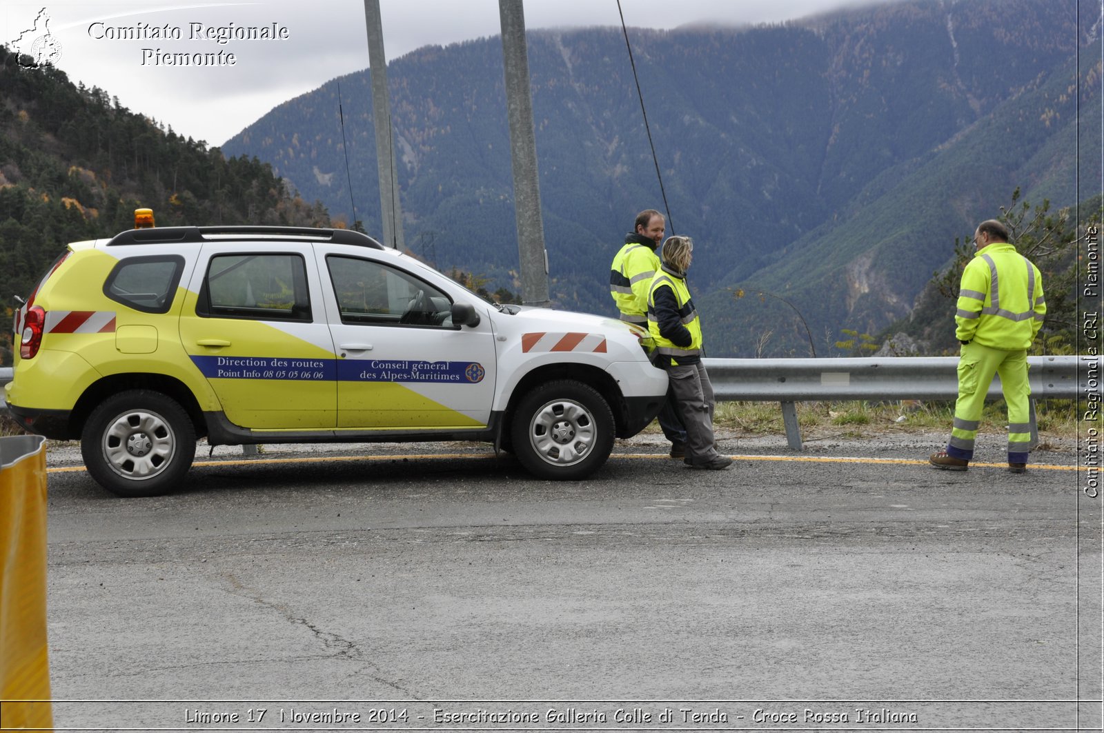 Limone 17 Novembre 2014 - Esercitazione Galleria Colle di Tenda - Croce Rossa Italiana- Comitato Regionale del Piemonte