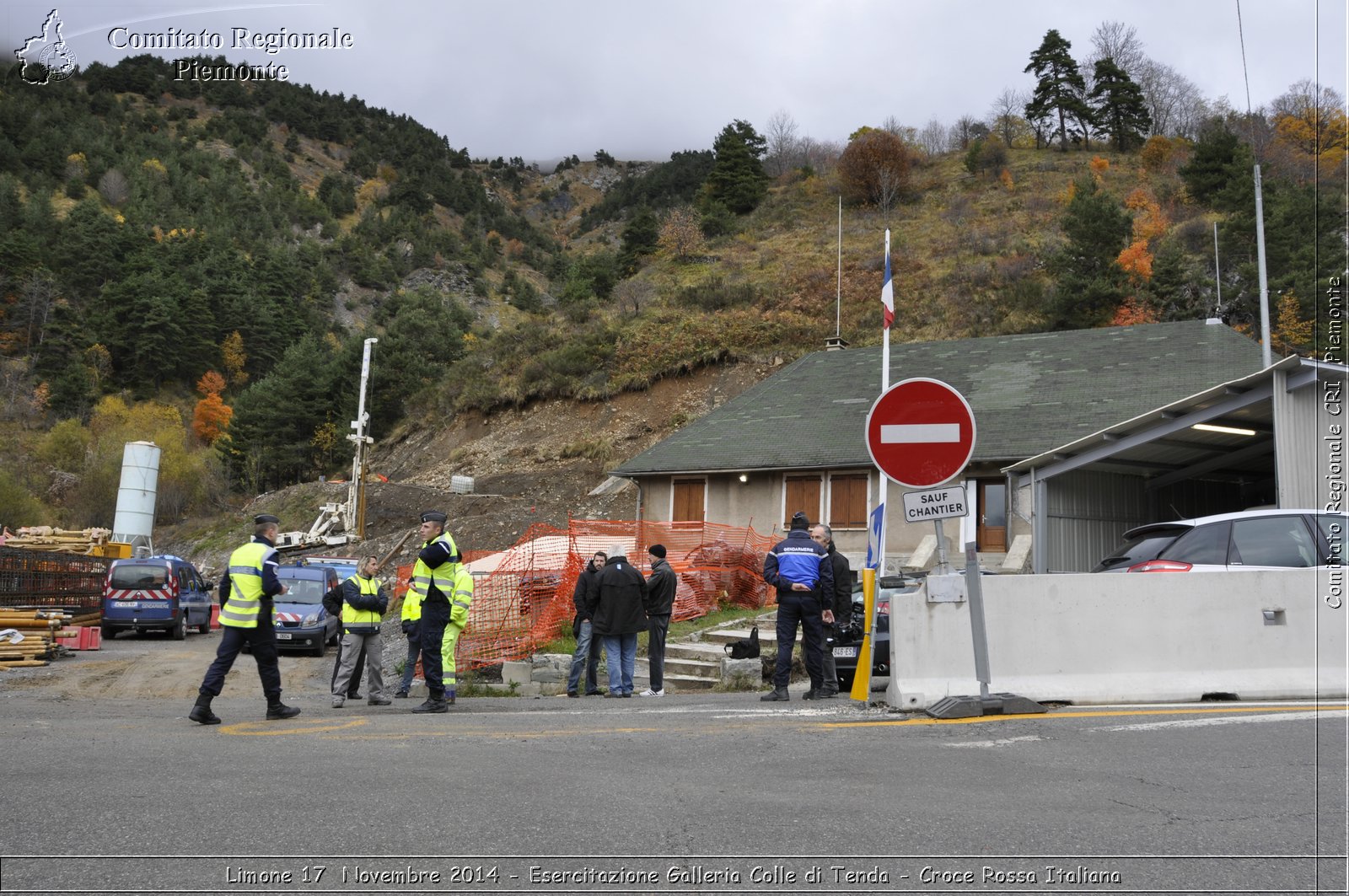 Limone 17 Novembre 2014 - Esercitazione Galleria Colle di Tenda - Croce Rossa Italiana- Comitato Regionale del Piemonte