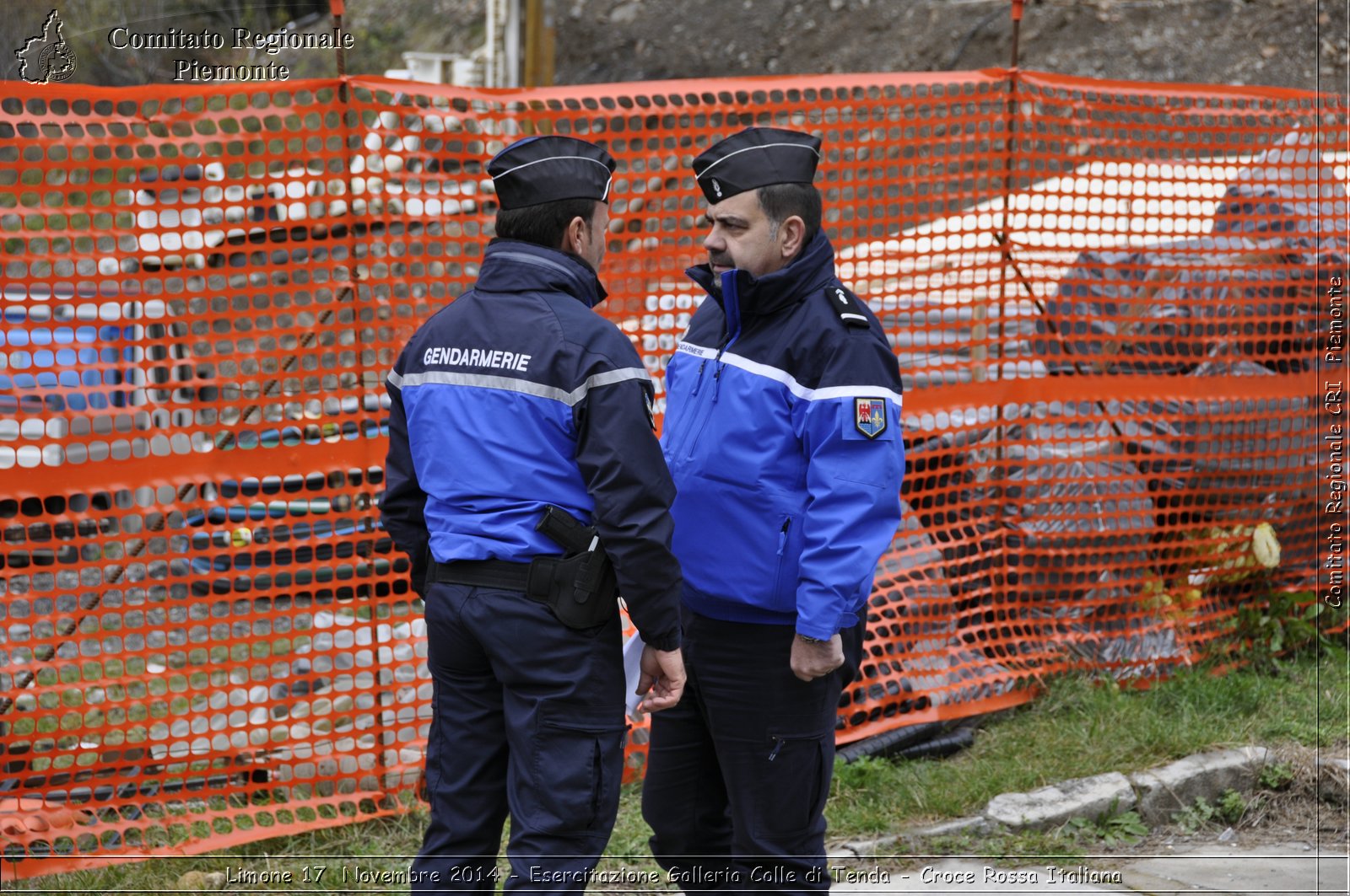 Limone 17 Novembre 2014 - Esercitazione Galleria Colle di Tenda - Croce Rossa Italiana- Comitato Regionale del Piemonte