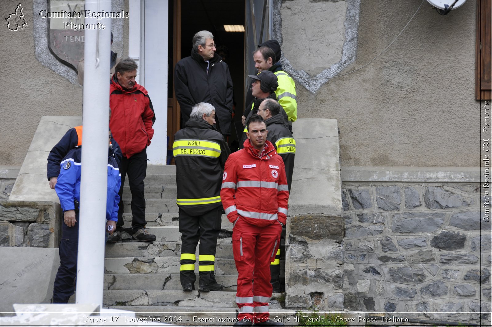 Limone 17 Novembre 2014 - Esercitazione Galleria Colle di Tenda - Croce Rossa Italiana- Comitato Regionale del Piemonte