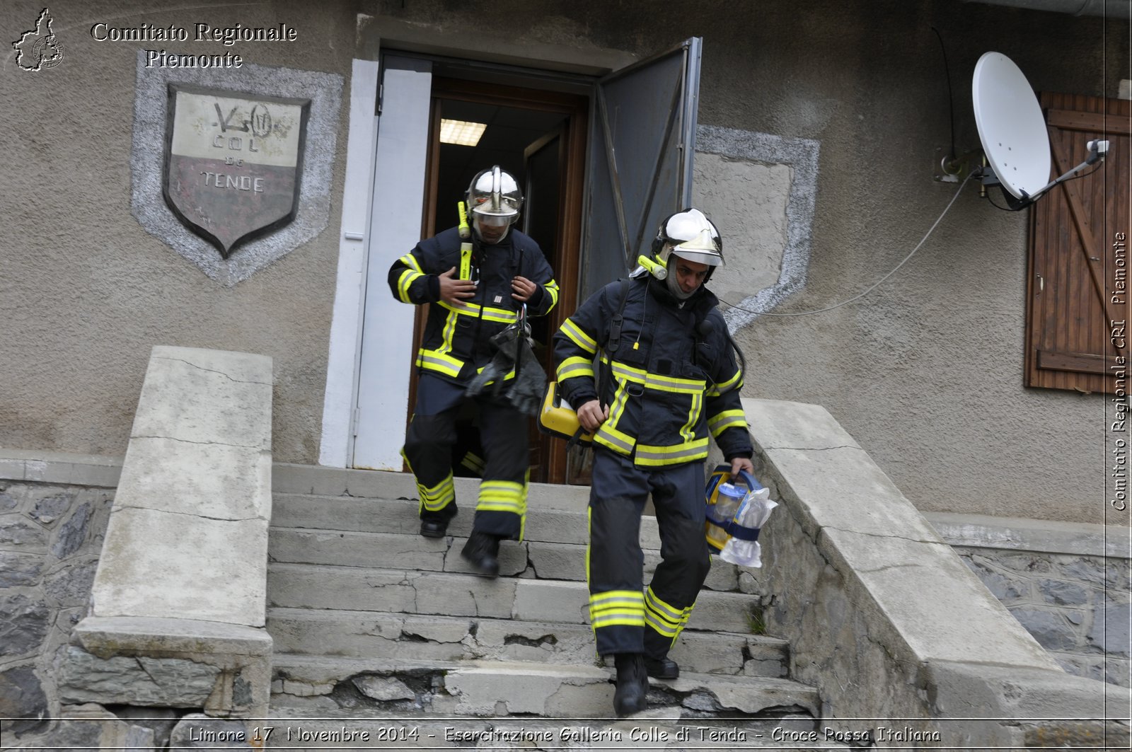 Limone 17 Novembre 2014 - Esercitazione Galleria Colle di Tenda - Croce Rossa Italiana- Comitato Regionale del Piemonte