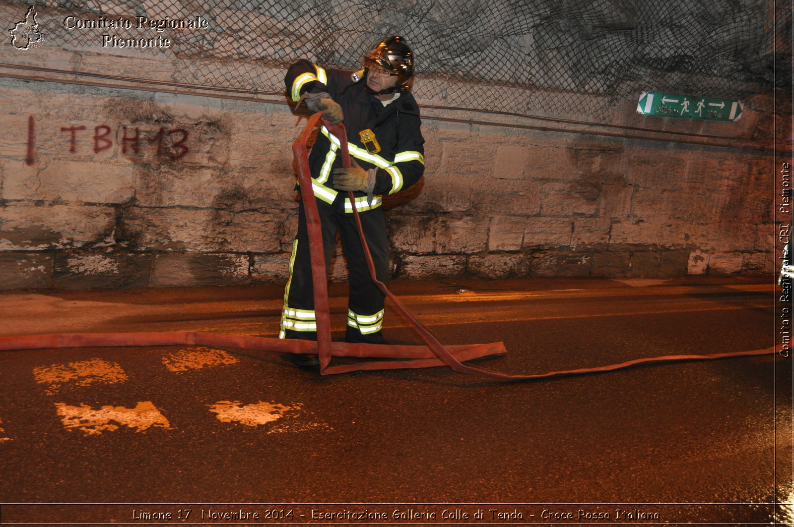 Limone 17 Novembre 2014 - Esercitazione Galleria Colle di Tenda - Croce Rossa Italiana- Comitato Regionale del Piemonte