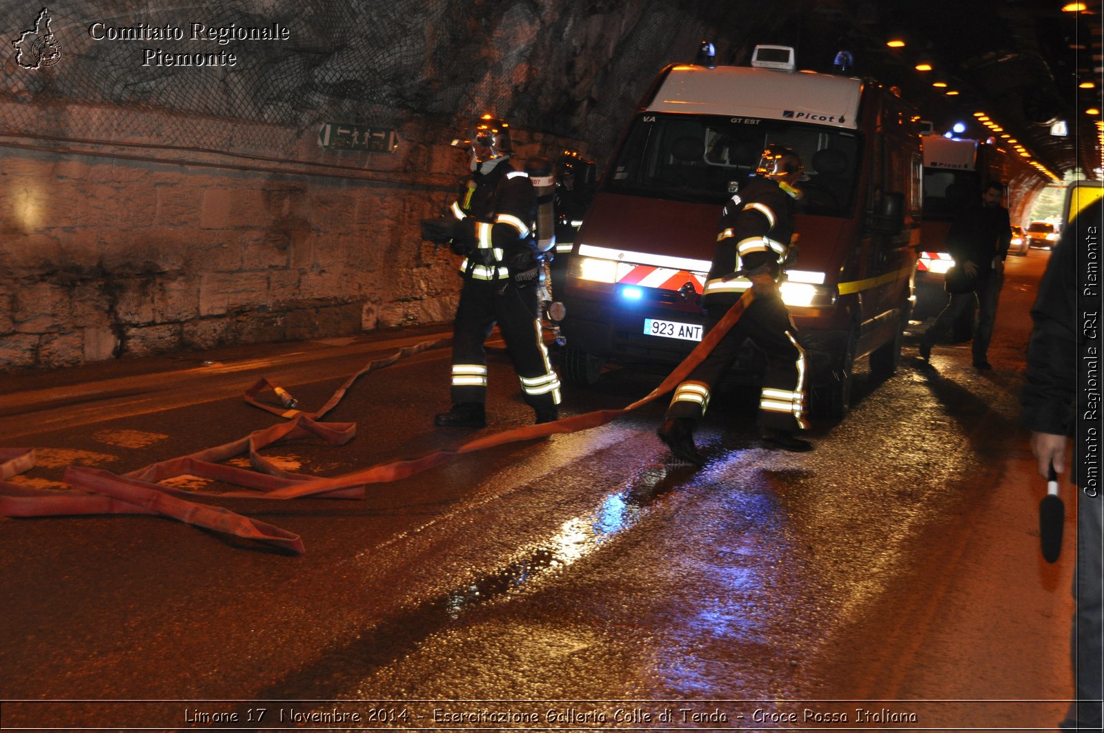 Limone 17 Novembre 2014 - Esercitazione Galleria Colle di Tenda - Croce Rossa Italiana- Comitato Regionale del Piemonte