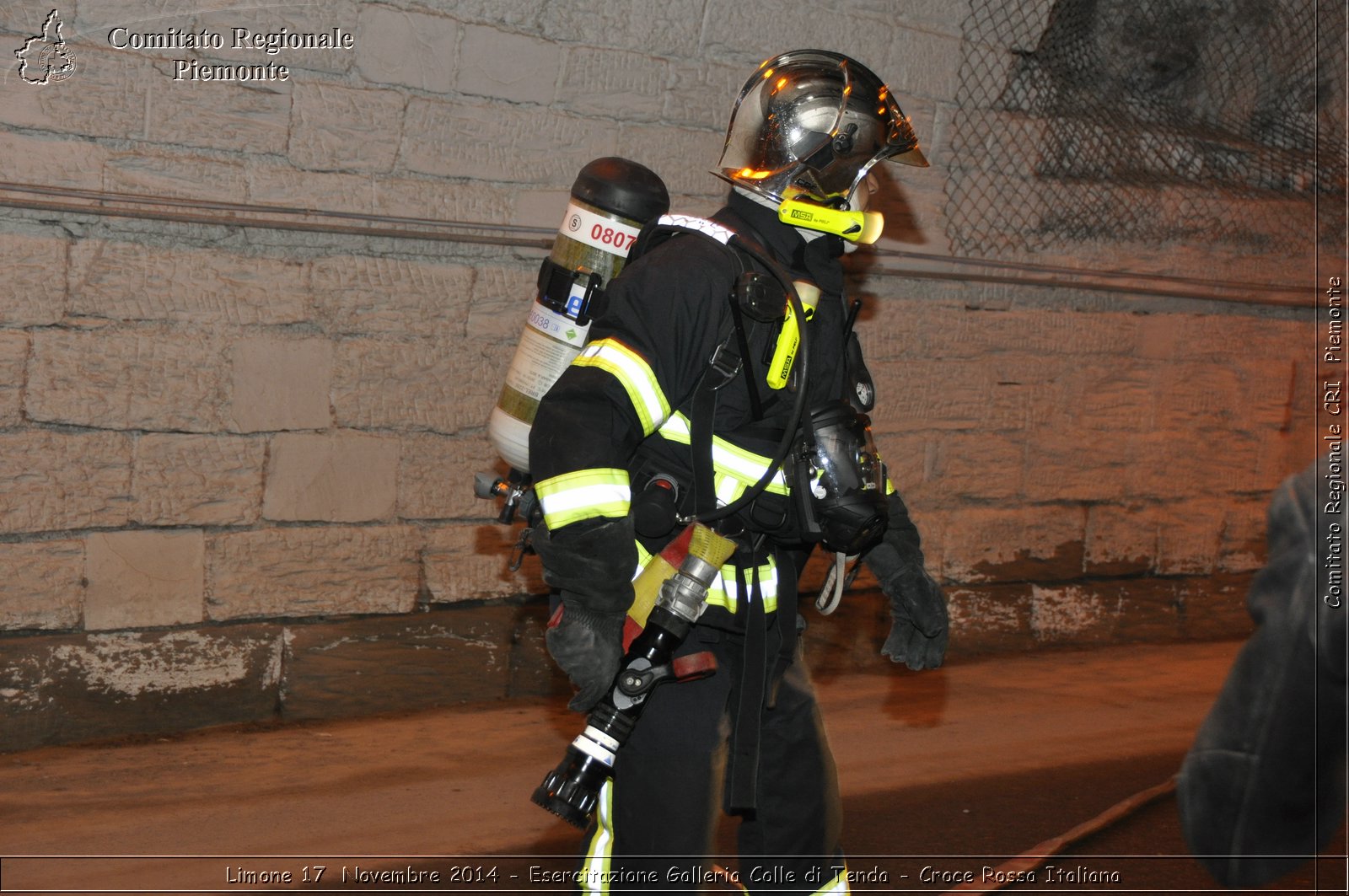 Limone 17 Novembre 2014 - Esercitazione Galleria Colle di Tenda - Croce Rossa Italiana- Comitato Regionale del Piemonte