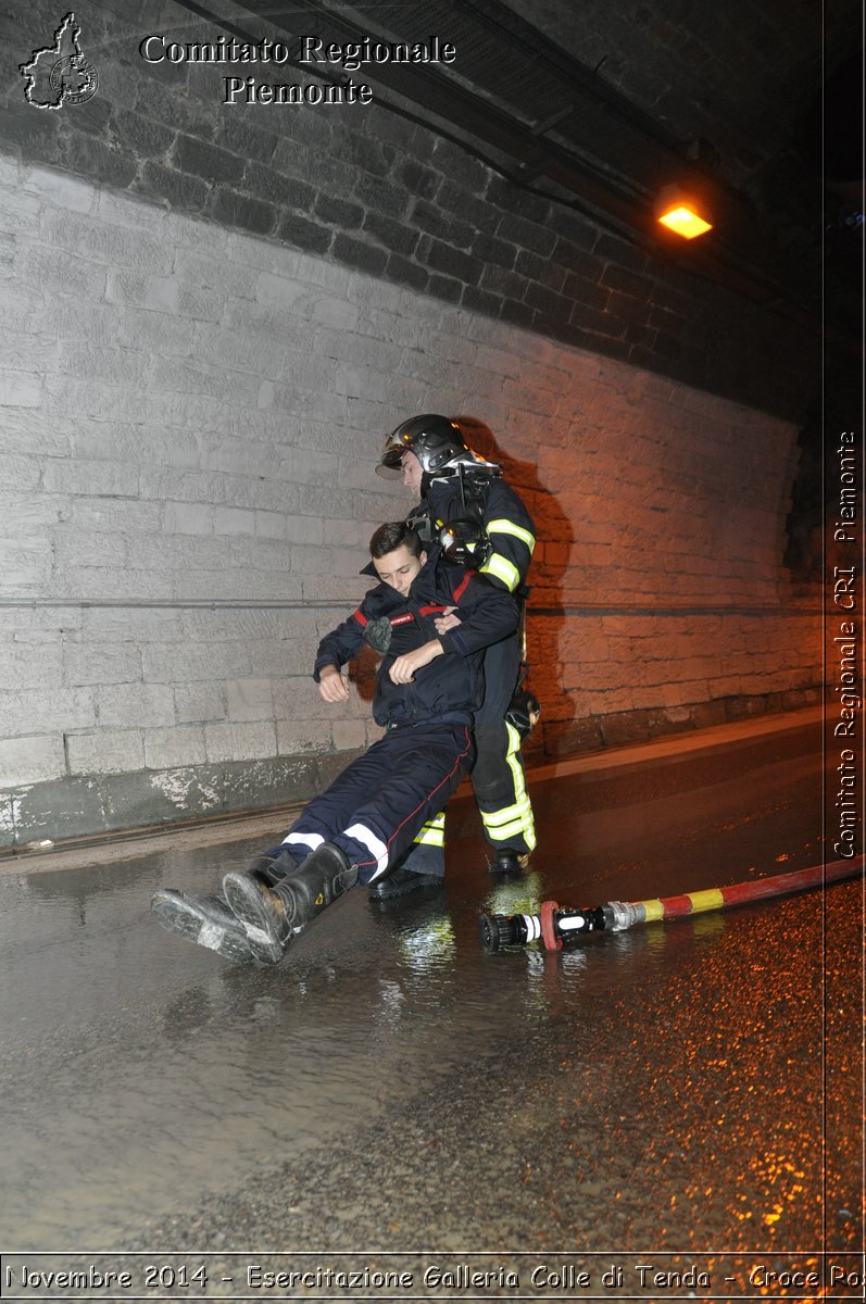 Limone 17 Novembre 2014 - Esercitazione Galleria Colle di Tenda - Croce Rossa Italiana- Comitato Regionale del Piemonte