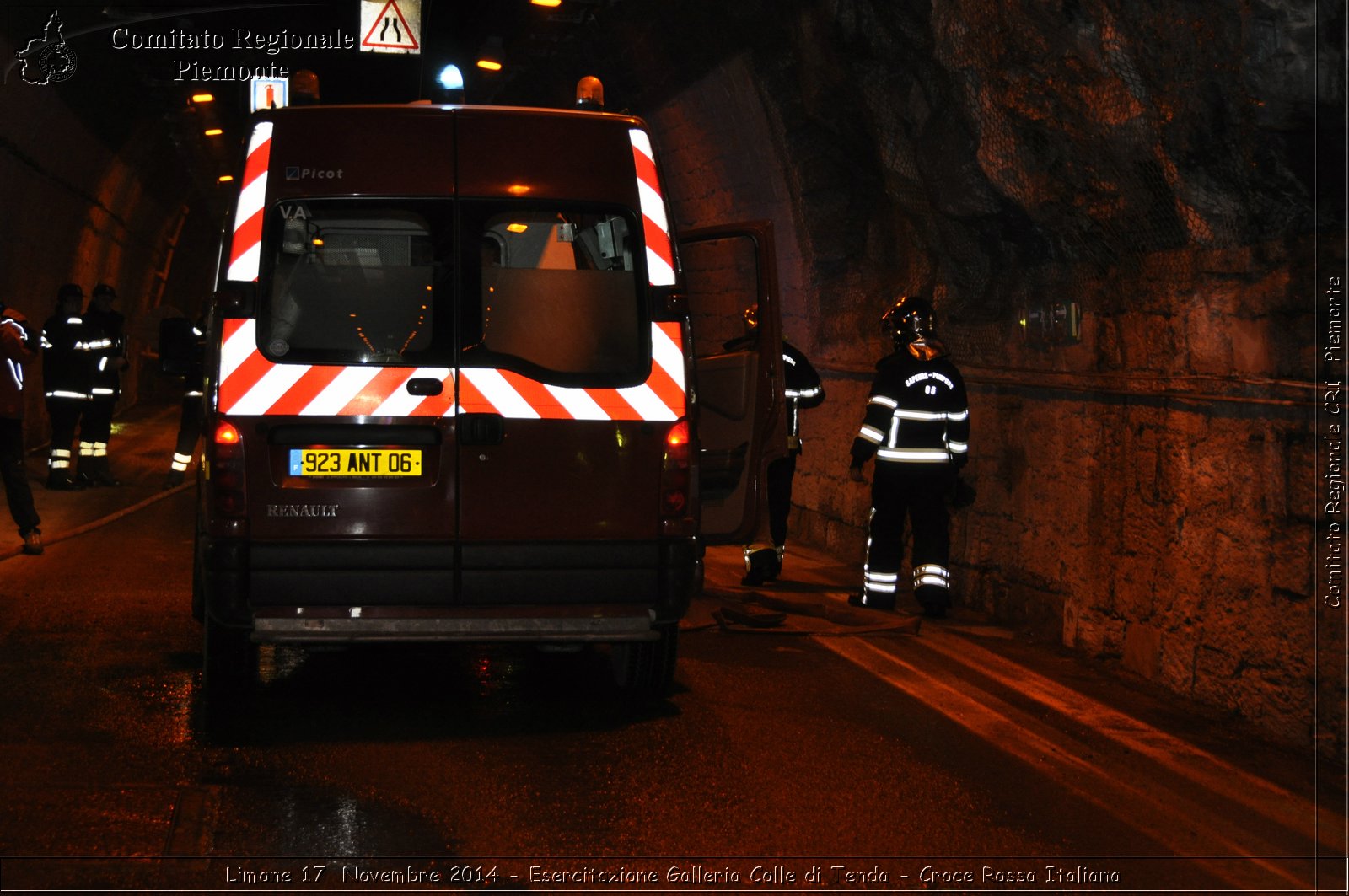 Limone 17 Novembre 2014 - Esercitazione Galleria Colle di Tenda - Croce Rossa Italiana- Comitato Regionale del Piemonte