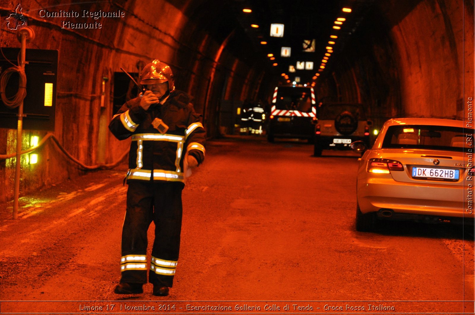 Limone 17 Novembre 2014 - Esercitazione Galleria Colle di Tenda - Croce Rossa Italiana- Comitato Regionale del Piemonte