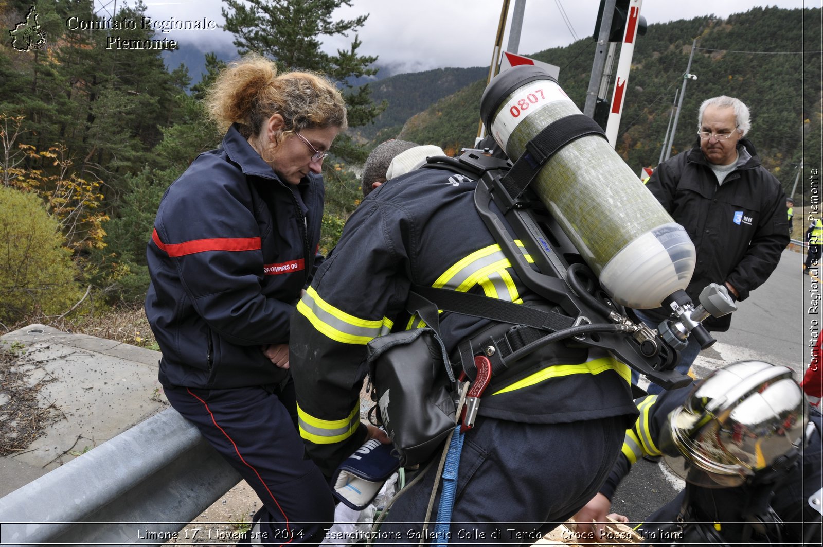 Limone 17 Novembre 2014 - Esercitazione Galleria Colle di Tenda - Croce Rossa Italiana- Comitato Regionale del Piemonte