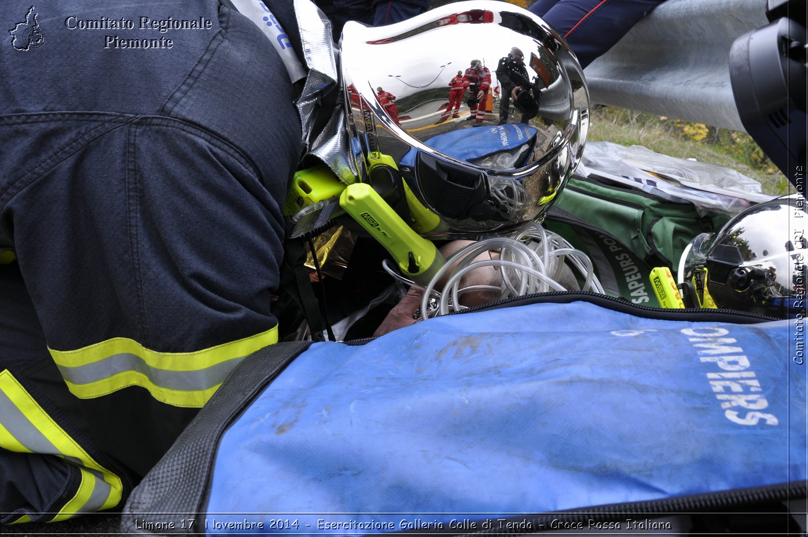 Limone 17 Novembre 2014 - Esercitazione Galleria Colle di Tenda - Croce Rossa Italiana- Comitato Regionale del Piemonte