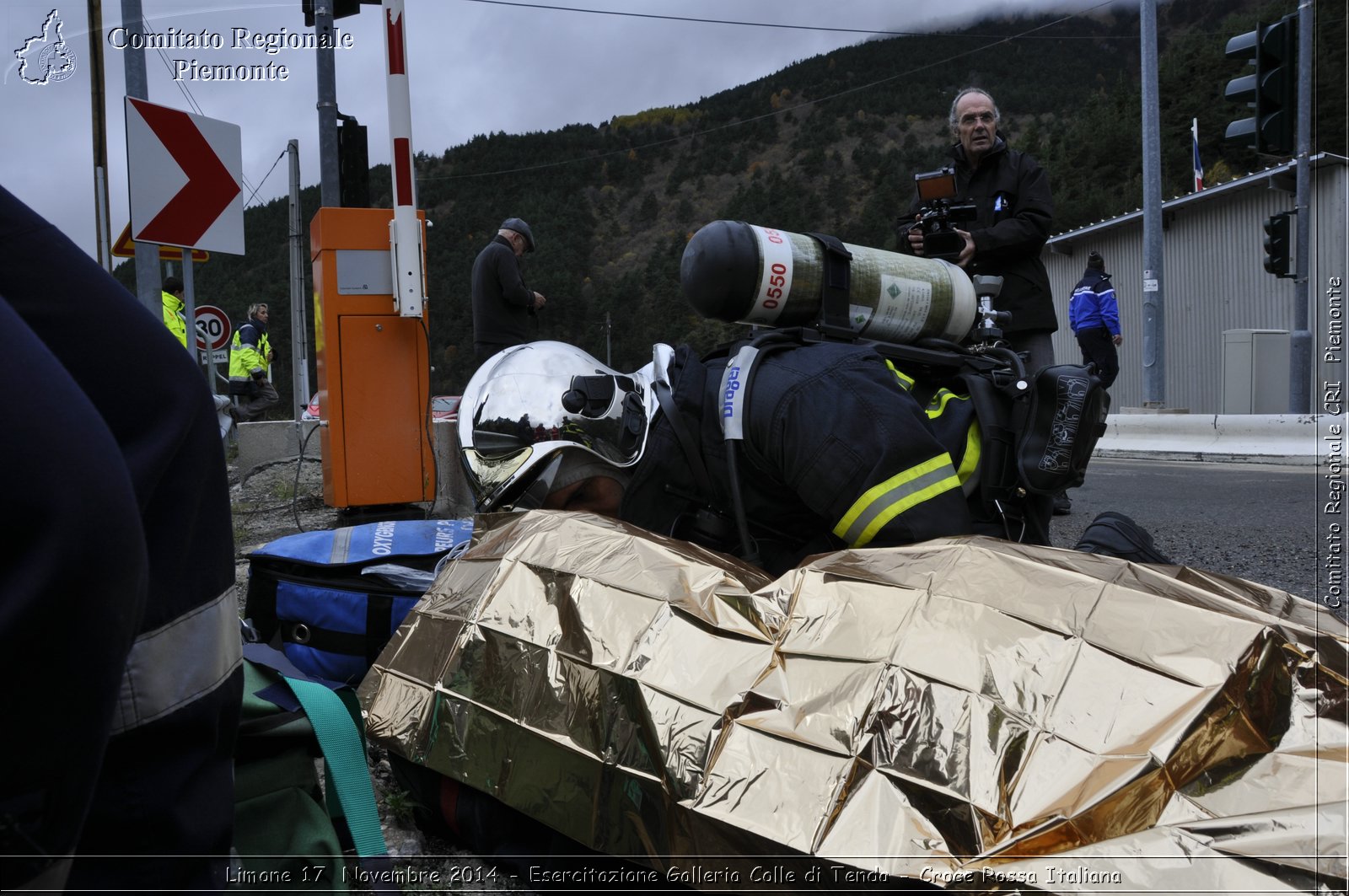 Limone 17 Novembre 2014 - Esercitazione Galleria Colle di Tenda - Croce Rossa Italiana- Comitato Regionale del Piemonte