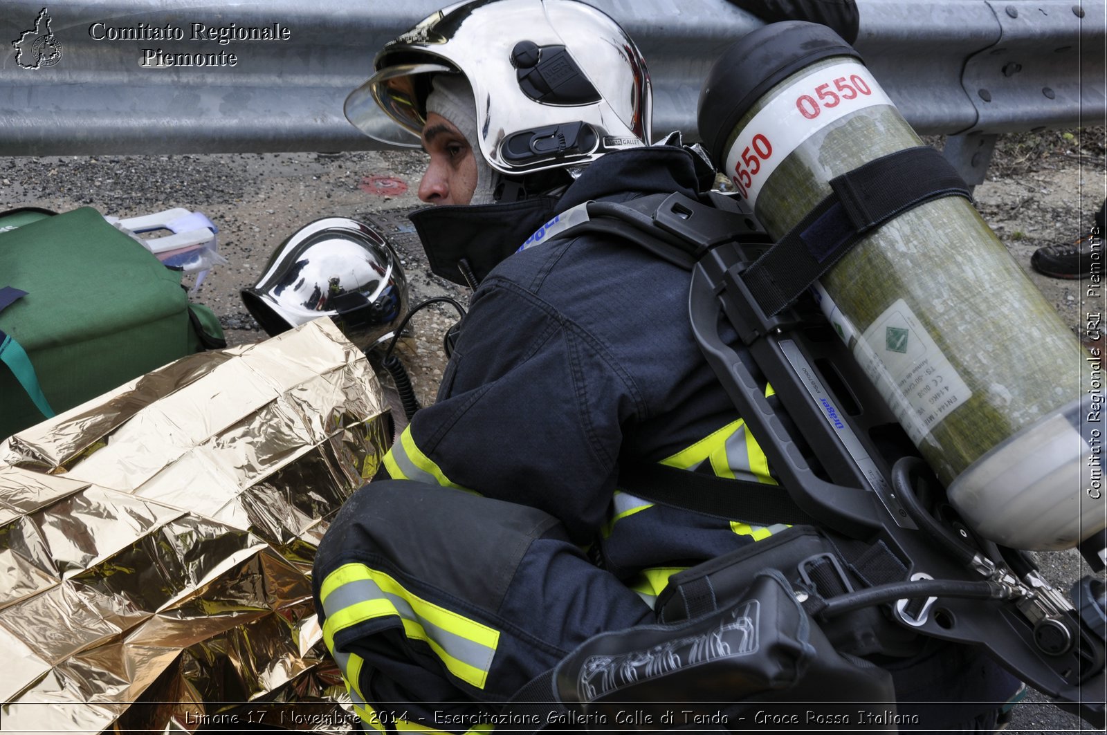 Limone 17 Novembre 2014 - Esercitazione Galleria Colle di Tenda - Croce Rossa Italiana- Comitato Regionale del Piemonte