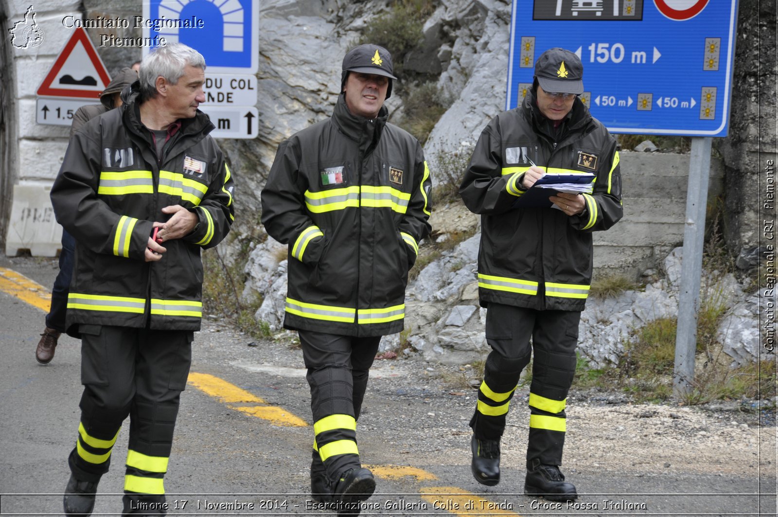 Limone 17 Novembre 2014 - Esercitazione Galleria Colle di Tenda - Croce Rossa Italiana- Comitato Regionale del Piemonte