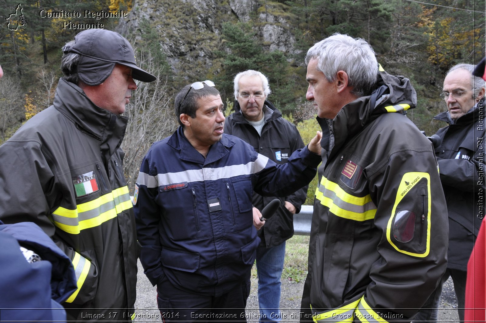 Limone 17 Novembre 2014 - Esercitazione Galleria Colle di Tenda - Croce Rossa Italiana- Comitato Regionale del Piemonte