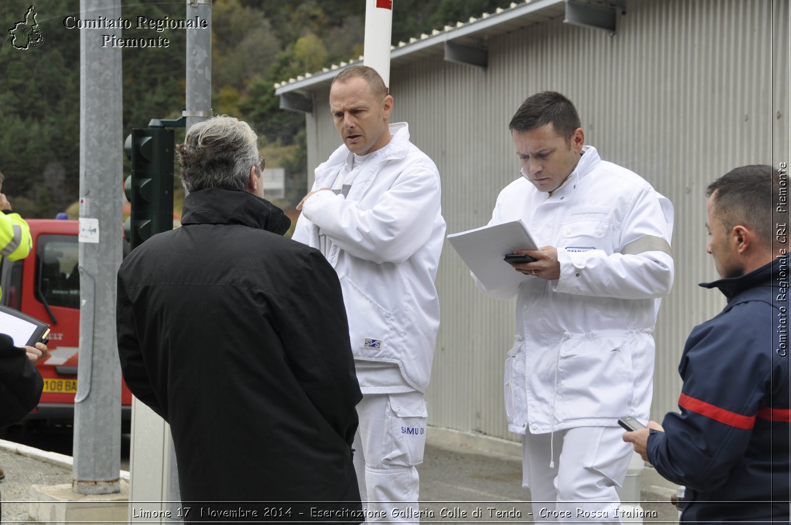 Limone 17 Novembre 2014 - Esercitazione Galleria Colle di Tenda - Croce Rossa Italiana- Comitato Regionale del Piemonte