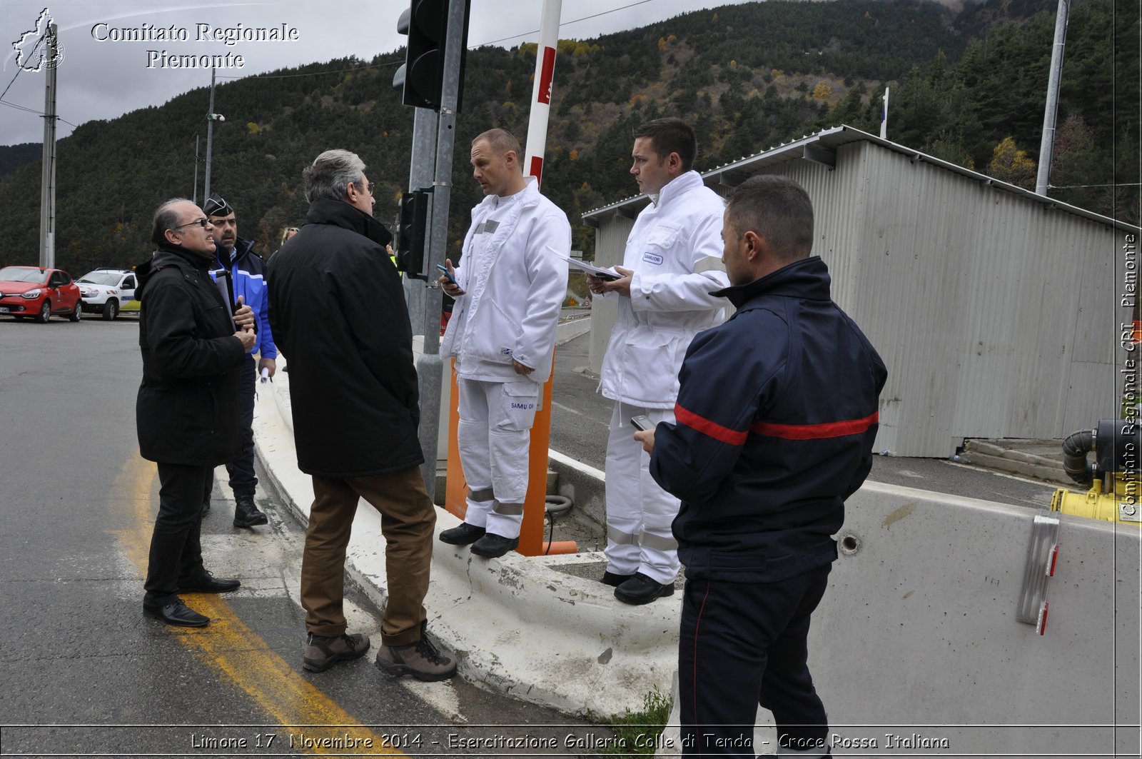 Limone 17 Novembre 2014 - Esercitazione Galleria Colle di Tenda - Croce Rossa Italiana- Comitato Regionale del Piemonte