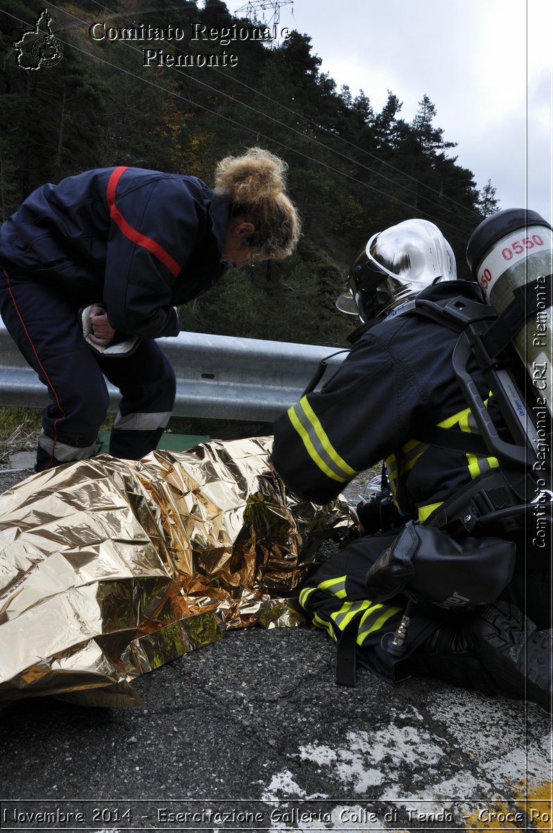 Limone 17 Novembre 2014 - Esercitazione Galleria Colle di Tenda - Croce Rossa Italiana- Comitato Regionale del Piemonte