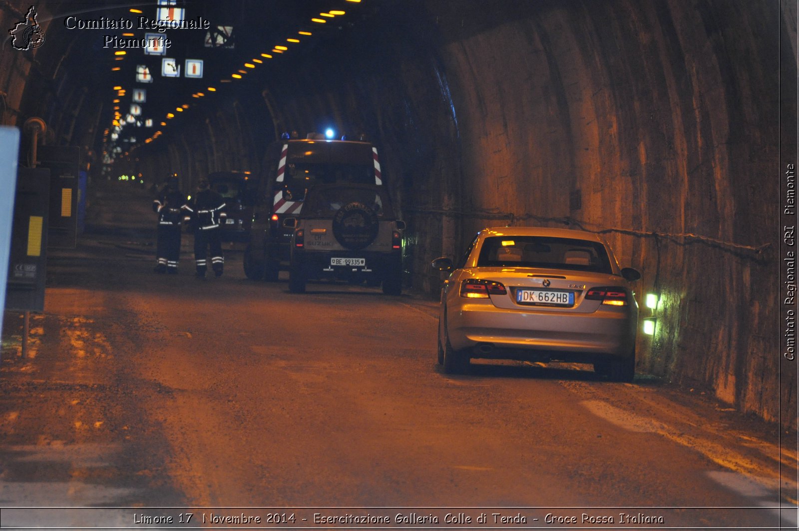 Limone 17 Novembre 2014 - Esercitazione Galleria Colle di Tenda - Croce Rossa Italiana- Comitato Regionale del Piemonte