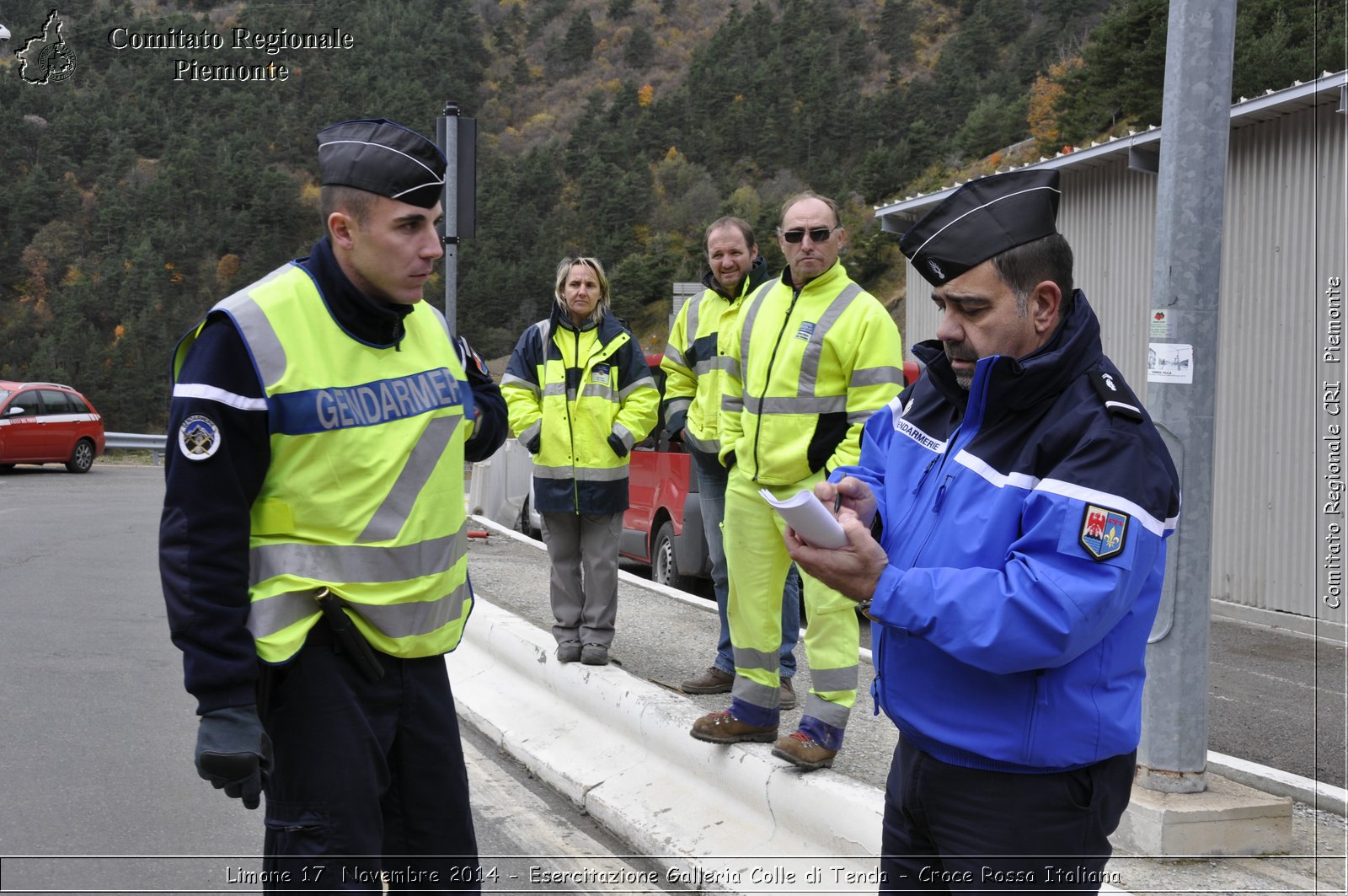 Limone 17 Novembre 2014 - Esercitazione Galleria Colle di Tenda - Croce Rossa Italiana- Comitato Regionale del Piemonte