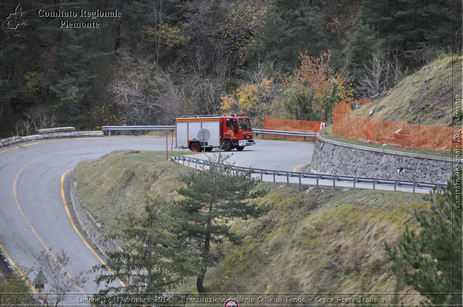 Limone 17 Novembre 2014 - Esercitazione Galleria Colle di Tenda - Croce Rossa Italiana- Comitato Regionale del Piemonte