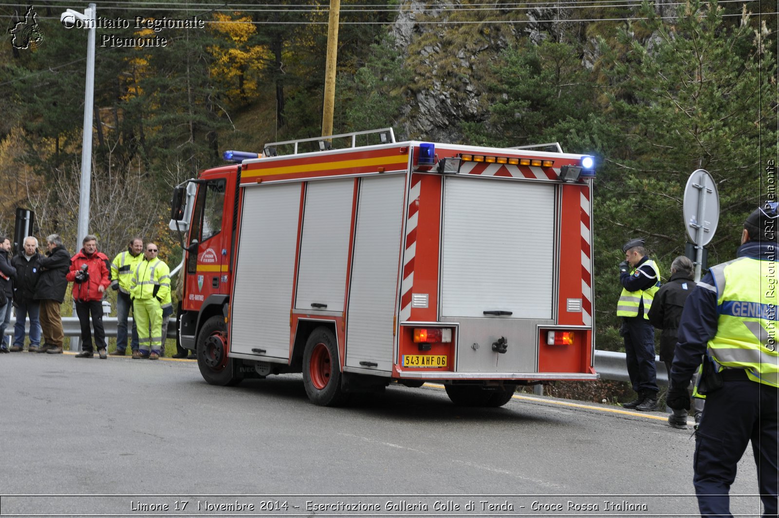 Limone 17 Novembre 2014 - Esercitazione Galleria Colle di Tenda - Croce Rossa Italiana- Comitato Regionale del Piemonte