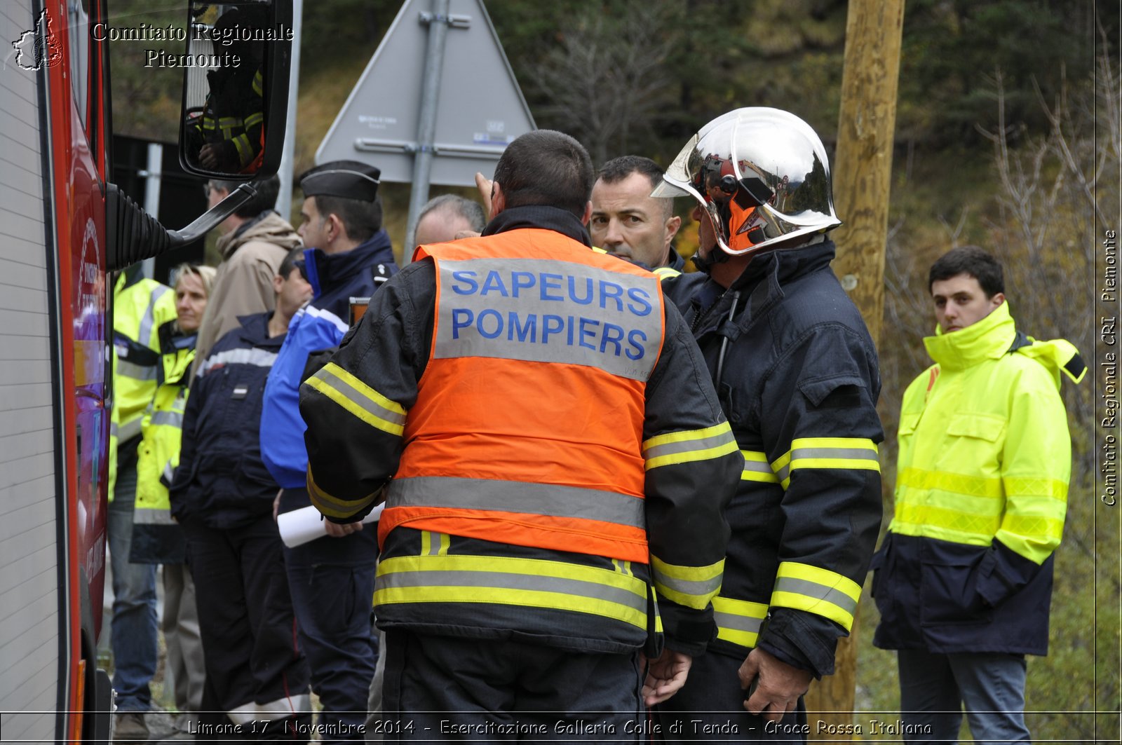 Limone 17 Novembre 2014 - Esercitazione Galleria Colle di Tenda - Croce Rossa Italiana- Comitato Regionale del Piemonte