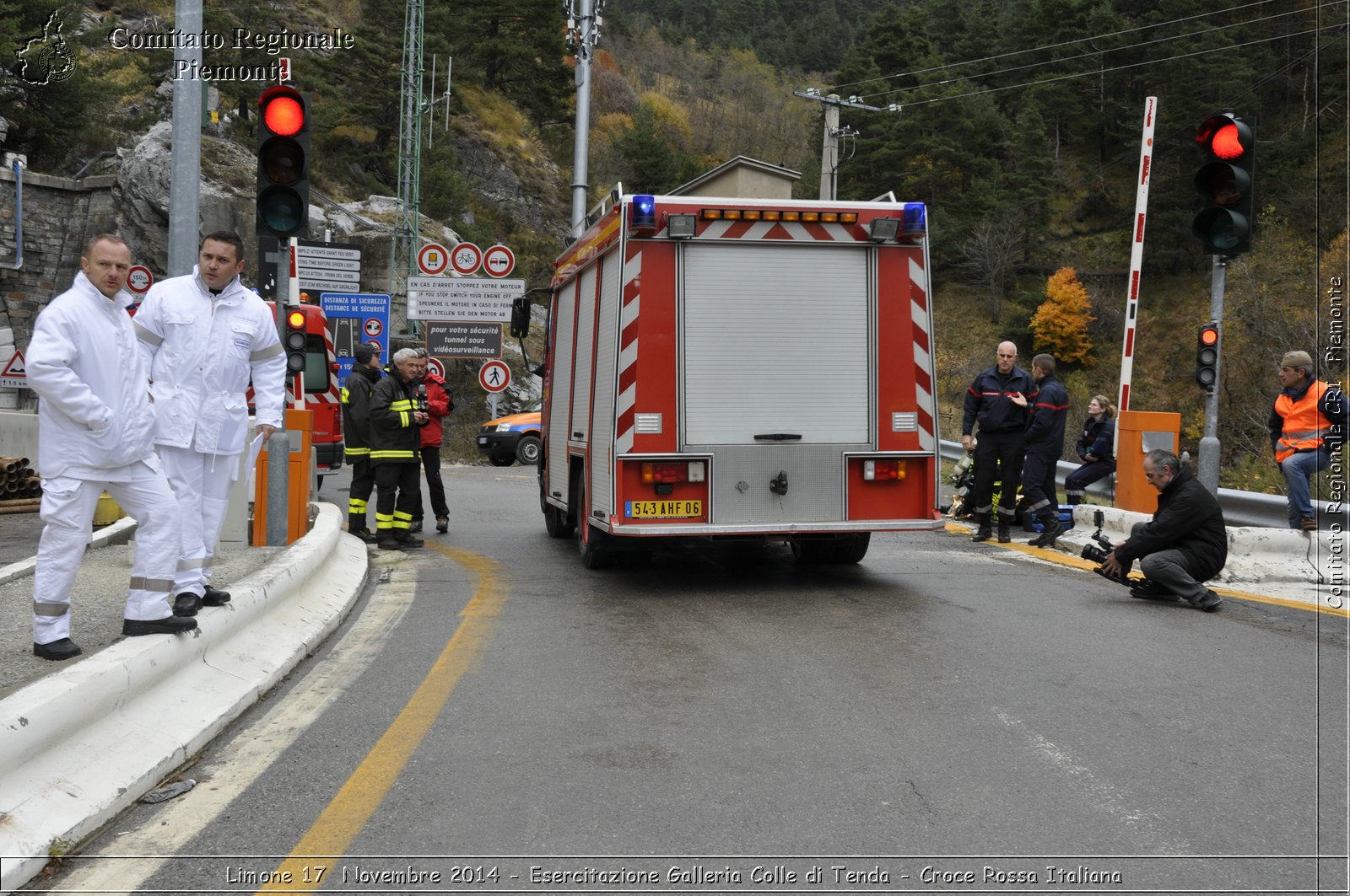 Limone 17 Novembre 2014 - Esercitazione Galleria Colle di Tenda - Croce Rossa Italiana- Comitato Regionale del Piemonte