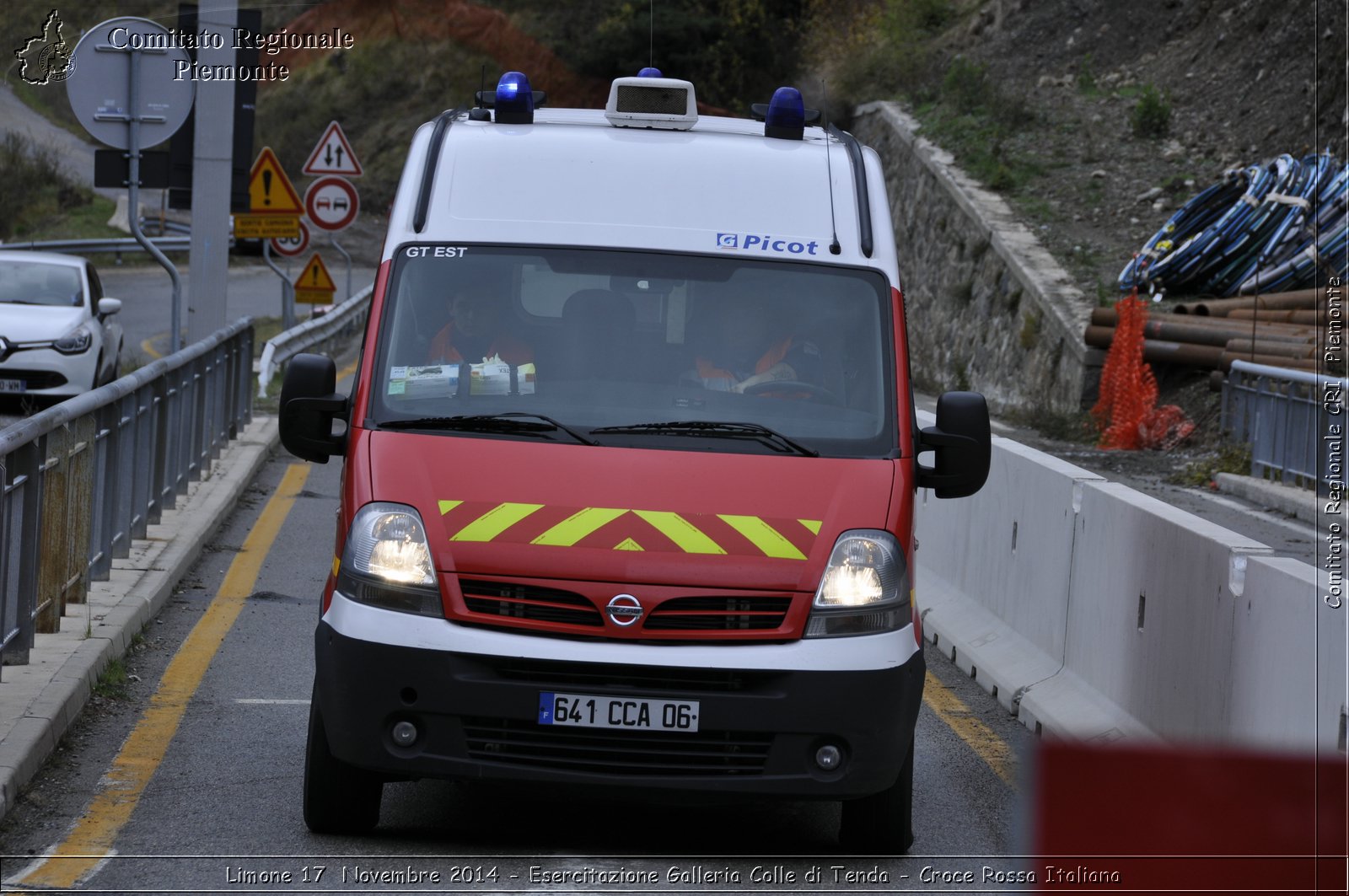 Limone 17 Novembre 2014 - Esercitazione Galleria Colle di Tenda - Croce Rossa Italiana- Comitato Regionale del Piemonte