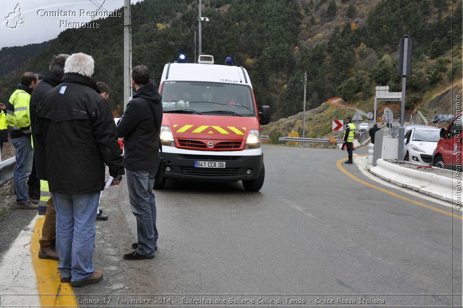 Limone 17 Novembre 2014 - Esercitazione Galleria Colle di Tenda - Croce Rossa Italiana- Comitato Regionale del Piemonte