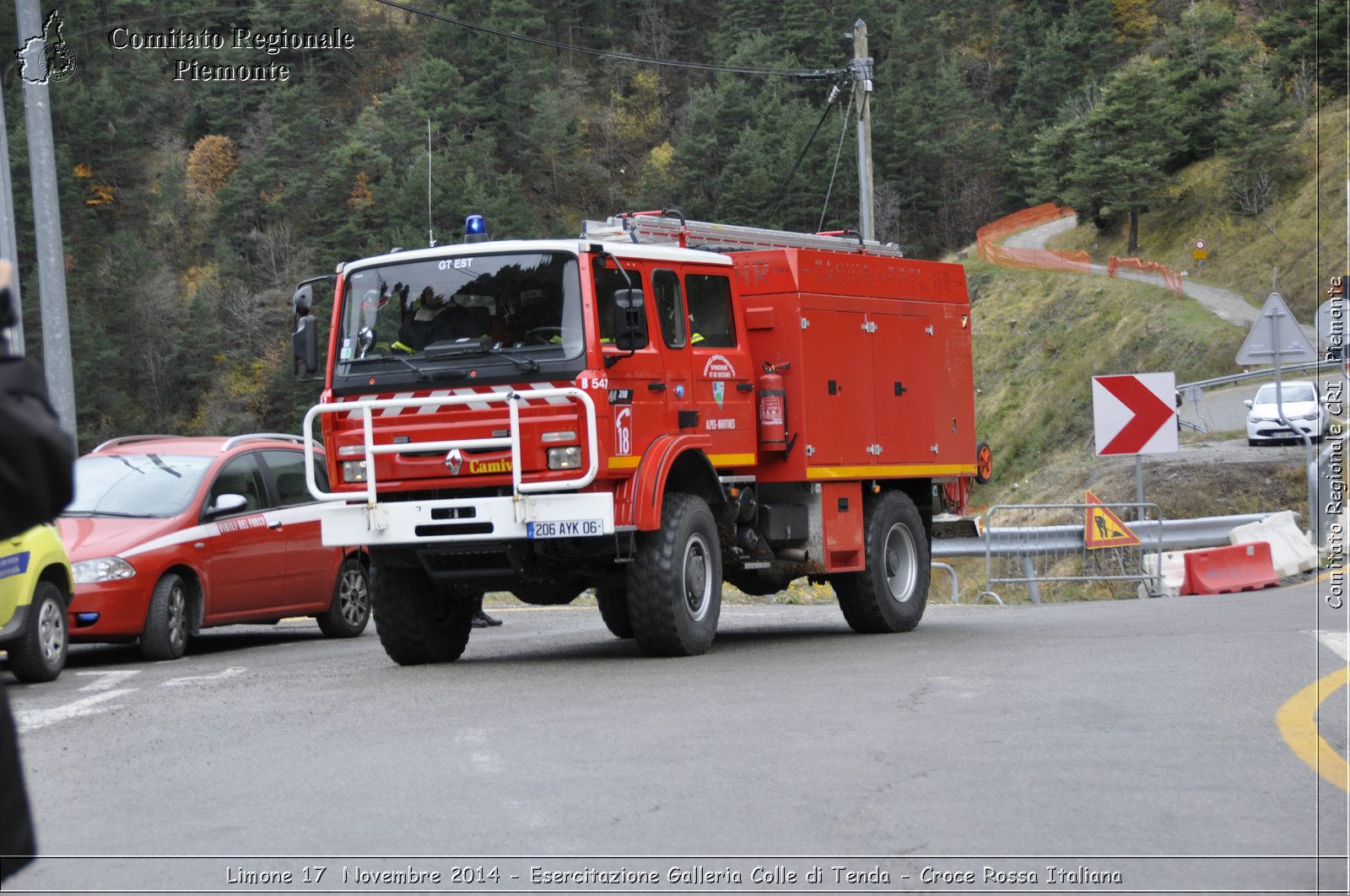 Limone 17 Novembre 2014 - Esercitazione Galleria Colle di Tenda - Croce Rossa Italiana- Comitato Regionale del Piemonte