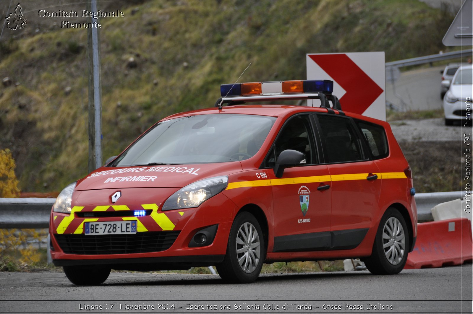 Limone 17 Novembre 2014 - Esercitazione Galleria Colle di Tenda - Croce Rossa Italiana- Comitato Regionale del Piemonte