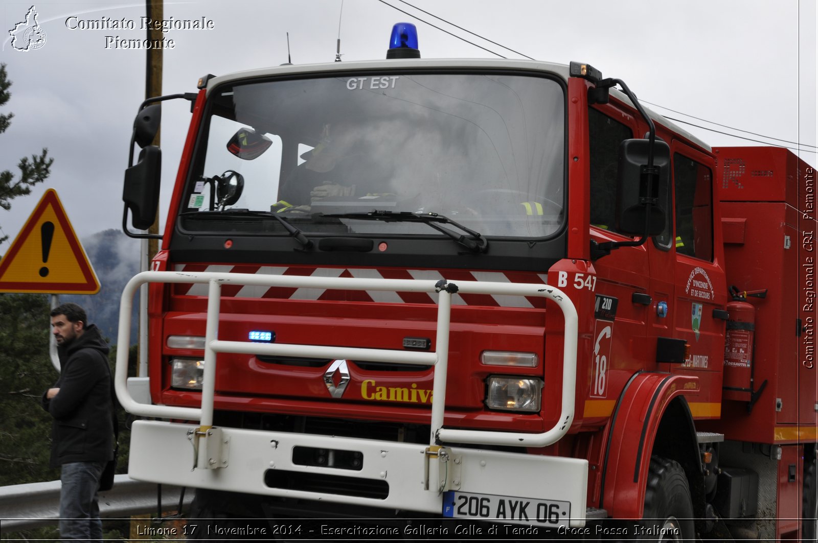 Limone 17 Novembre 2014 - Esercitazione Galleria Colle di Tenda - Croce Rossa Italiana- Comitato Regionale del Piemonte