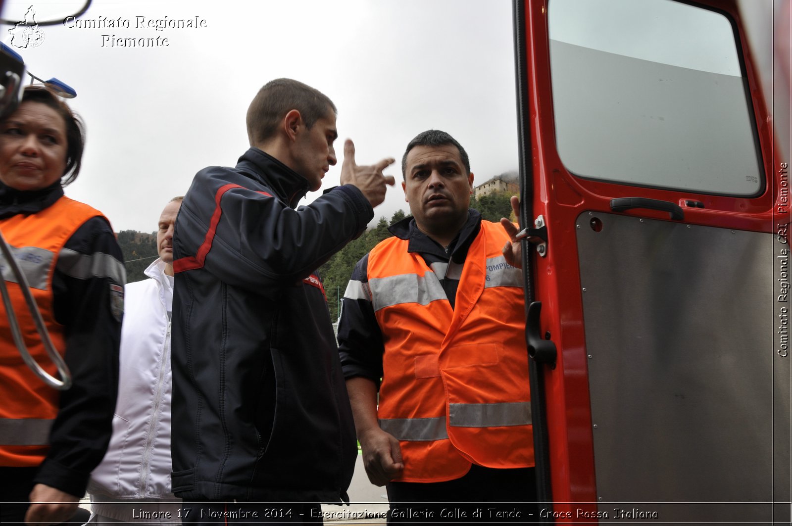 Limone 17 Novembre 2014 - Esercitazione Galleria Colle di Tenda - Croce Rossa Italiana- Comitato Regionale del Piemonte