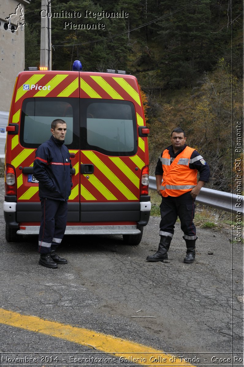 Limone 17 Novembre 2014 - Esercitazione Galleria Colle di Tenda - Croce Rossa Italiana- Comitato Regionale del Piemonte