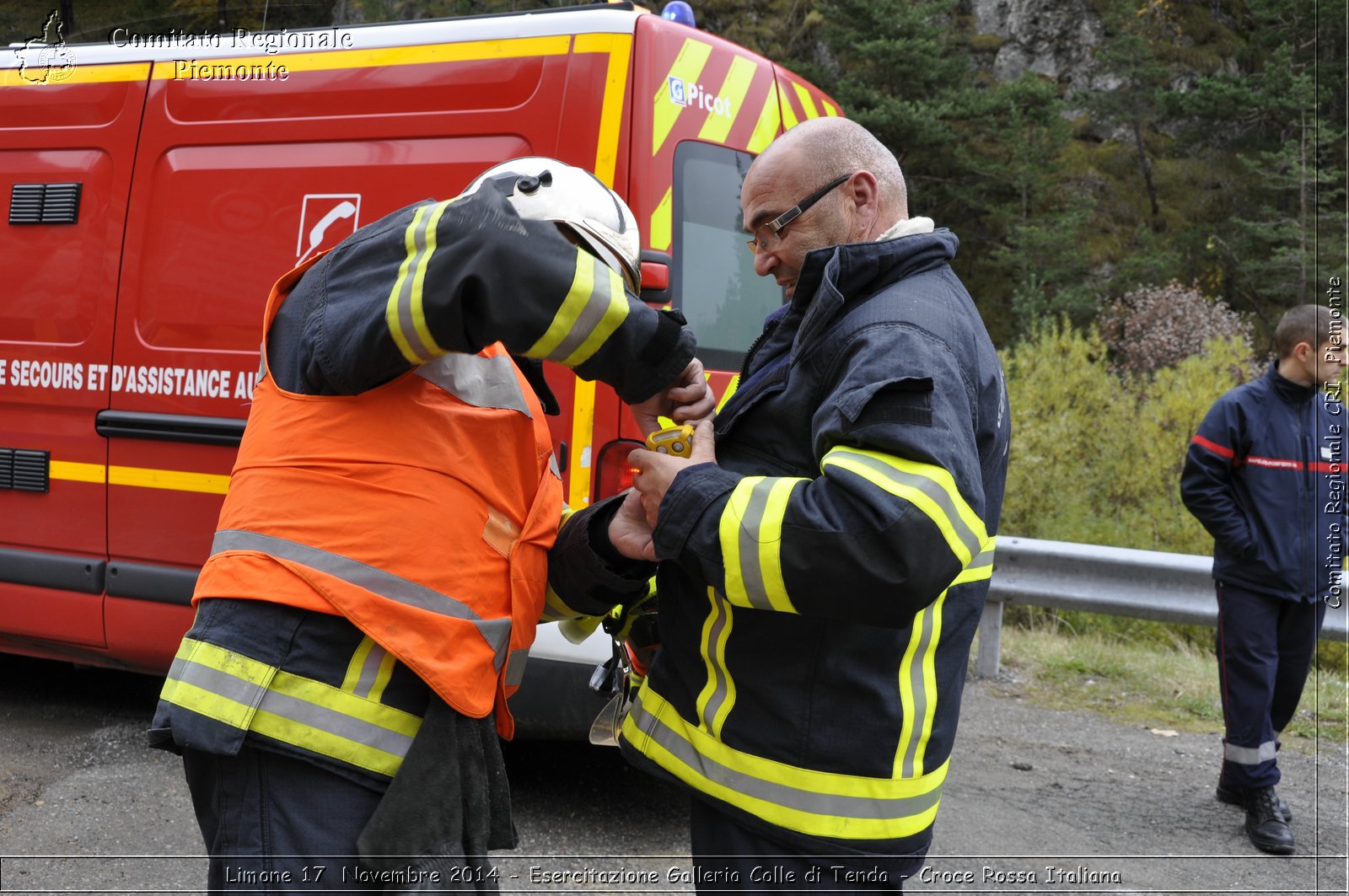 Limone 17 Novembre 2014 - Esercitazione Galleria Colle di Tenda - Croce Rossa Italiana- Comitato Regionale del Piemonte